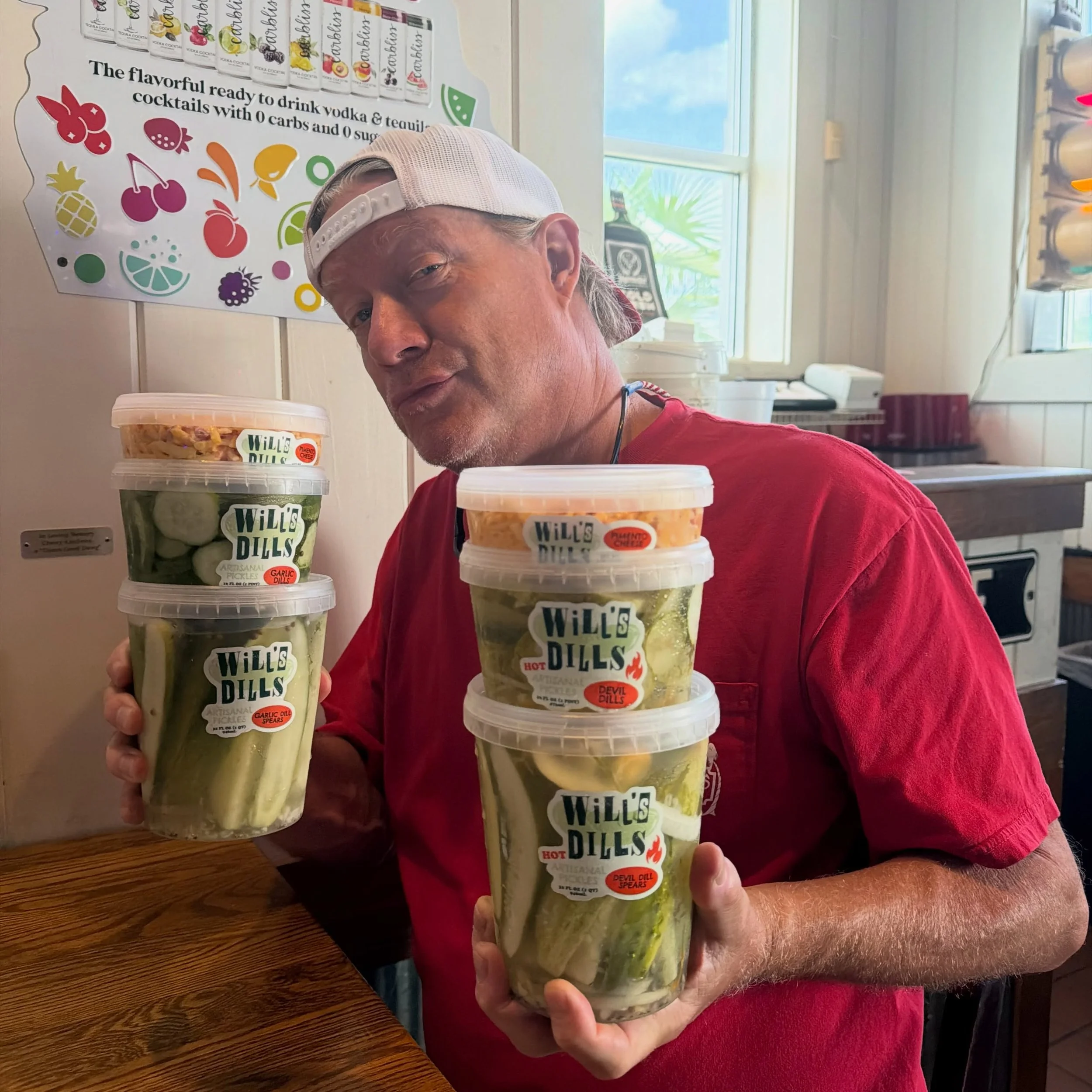 Jayson Sabo of &ldquo;The&rdquo; Whiskey Run was back home and got stocked up on dills!