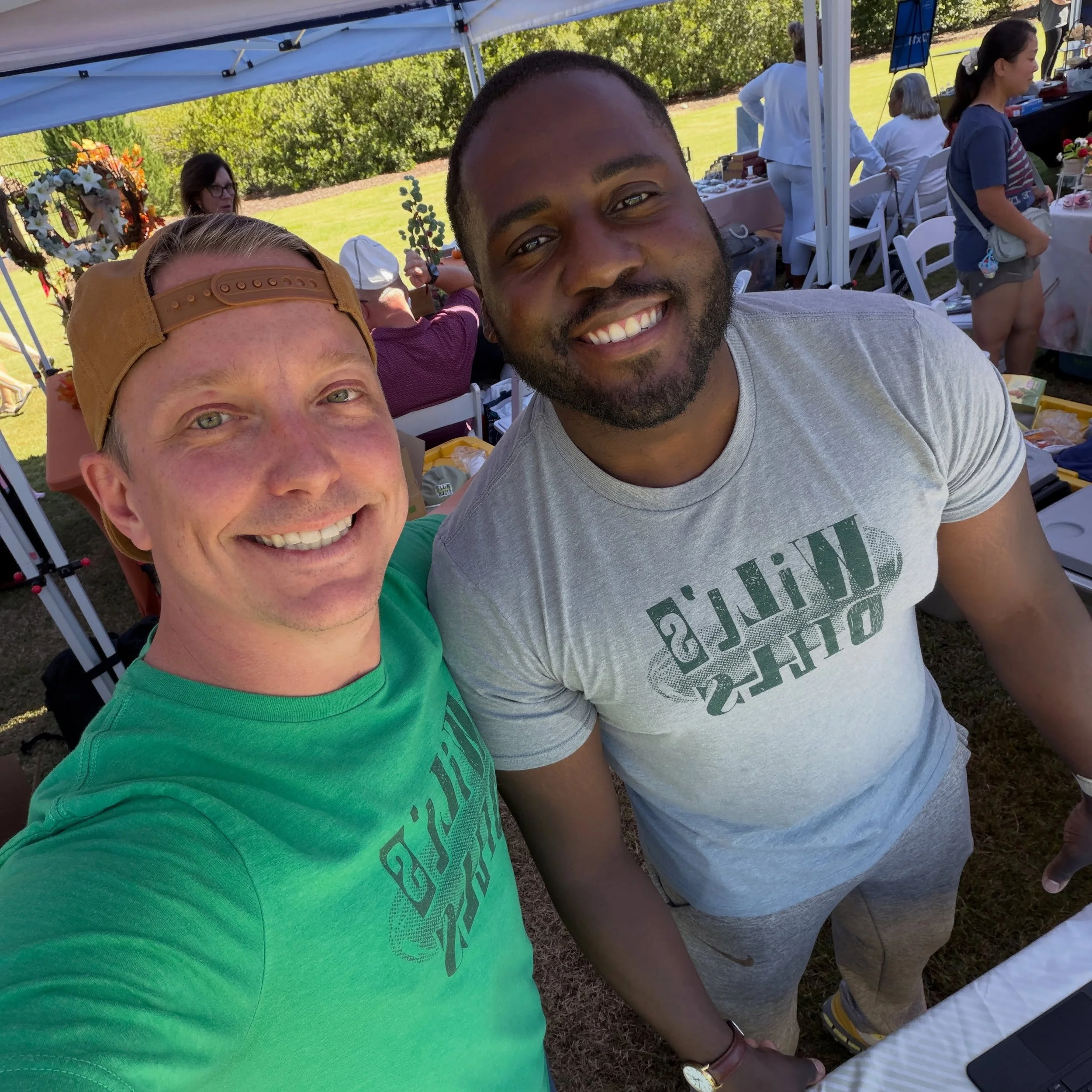 Pulled in a ringer to help at the Evans Market today. If y&rsquo;all haven&rsquo;t met my buddy Adrian Stone, he&rsquo;s a rockstar one of the partners in Off The Record., a new cocktail bar and music venue that we will be opening in a few weeks in d
