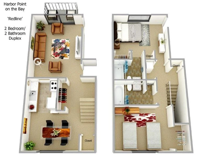 Redline 2 Bedroom 2 Bathroom Townhouse.jpg