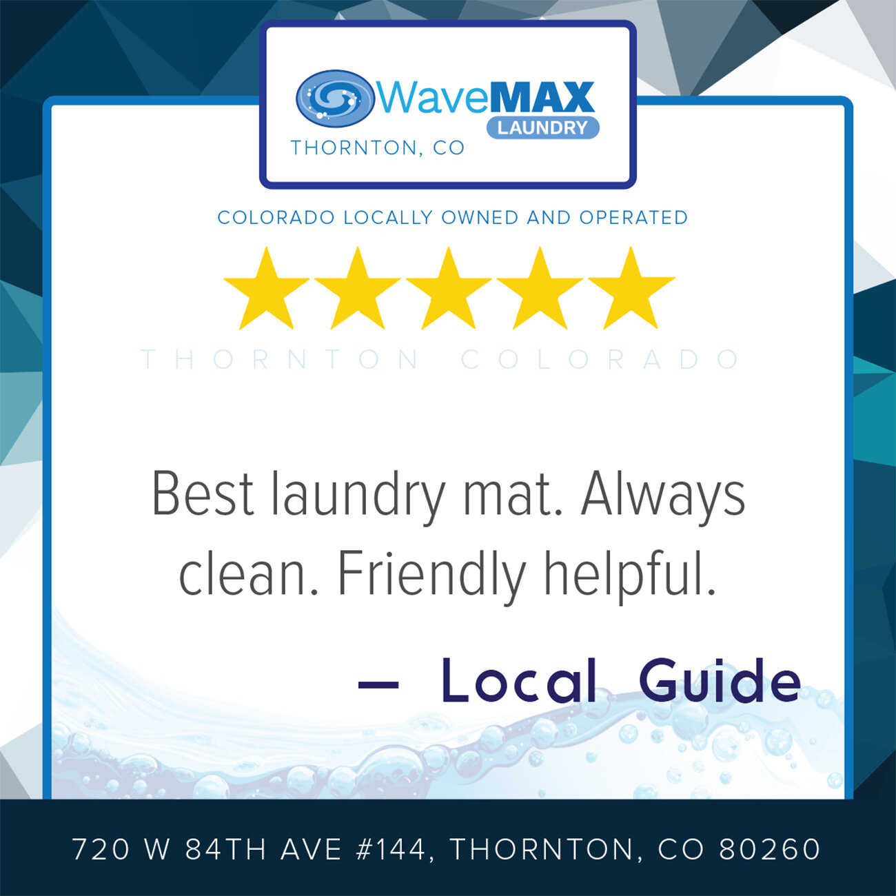 Thank you for noticing for how helpful we try to be here at WaveMAX. Have you had a great experience at WaveMAX Thornton? Please leave us a review or read what others have to say about WaveMAX Thornton &gt;&gt;http://bit.ly/WaveMAXThornton