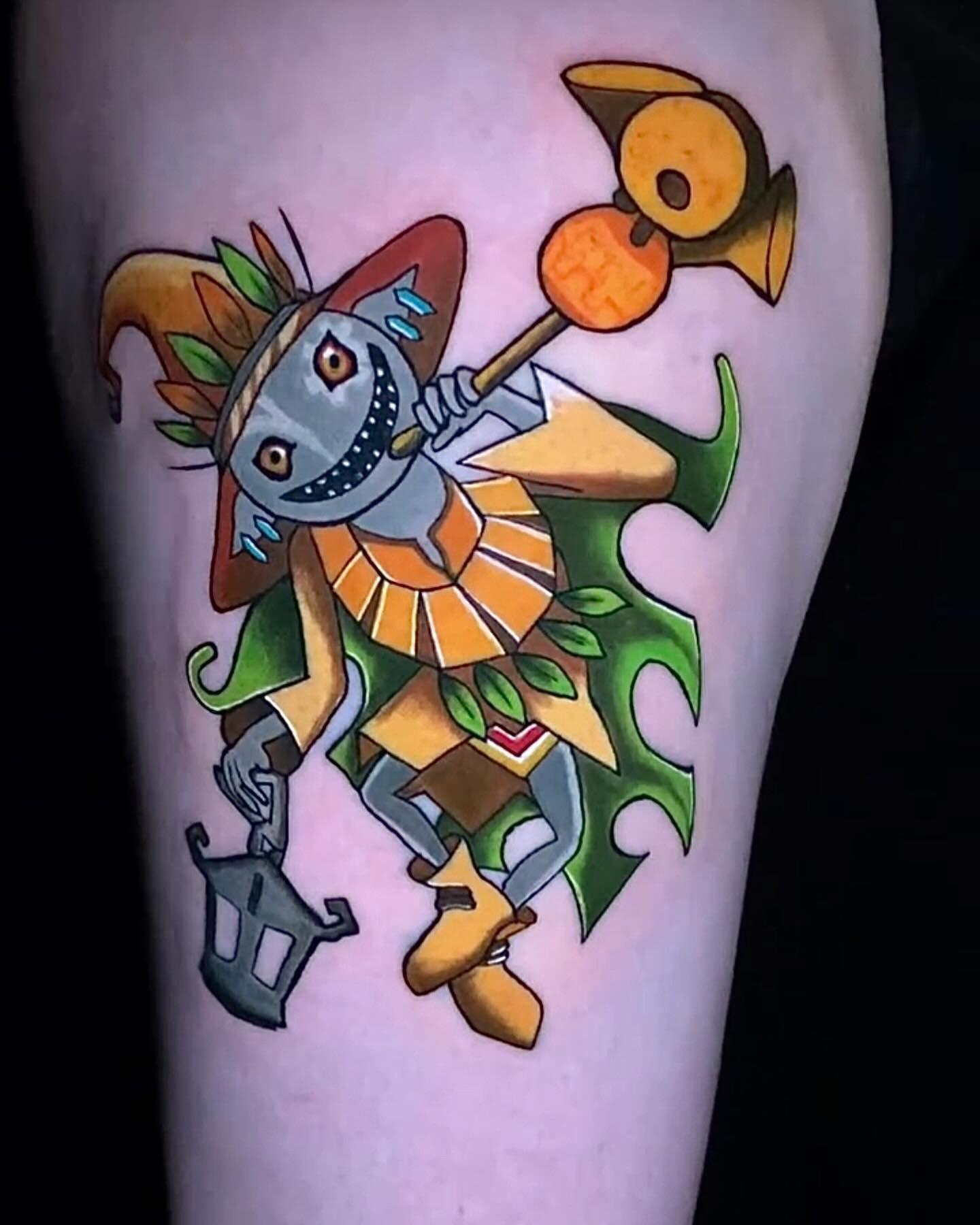 @lamimitattoo_ with this really sweet character from Zelda 😮&zwj;💨🔥
.
Call the shop today to book with @lamimitattoo_ 
.
720.904.8904