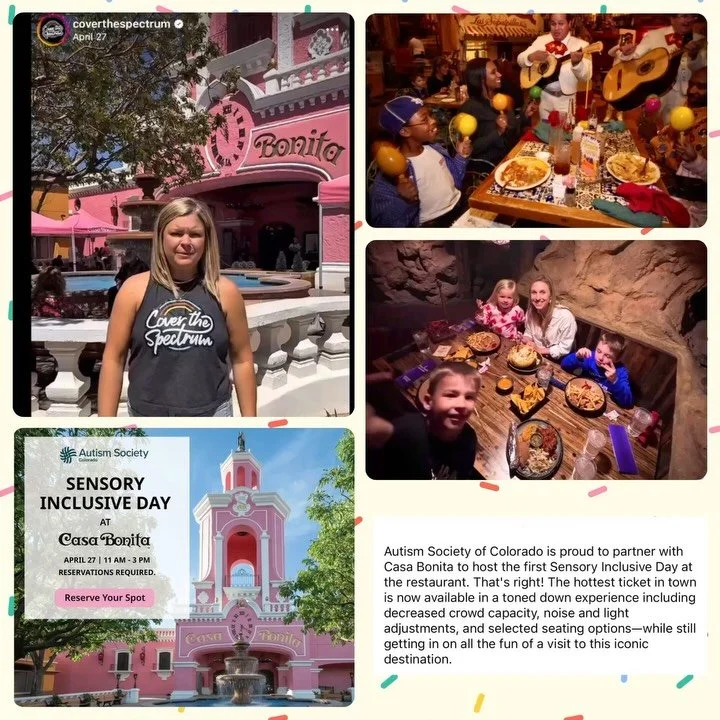 ✨ Honored to take part in the first-ever Sensory Inclusive Day at Casa Bonita, hosted by the Autism Society of Colorado! 🎉 This wasn&rsquo;t just a special event&mdash;it was a full-hearted gift from Casa Bonita and their incredible staff, who donat