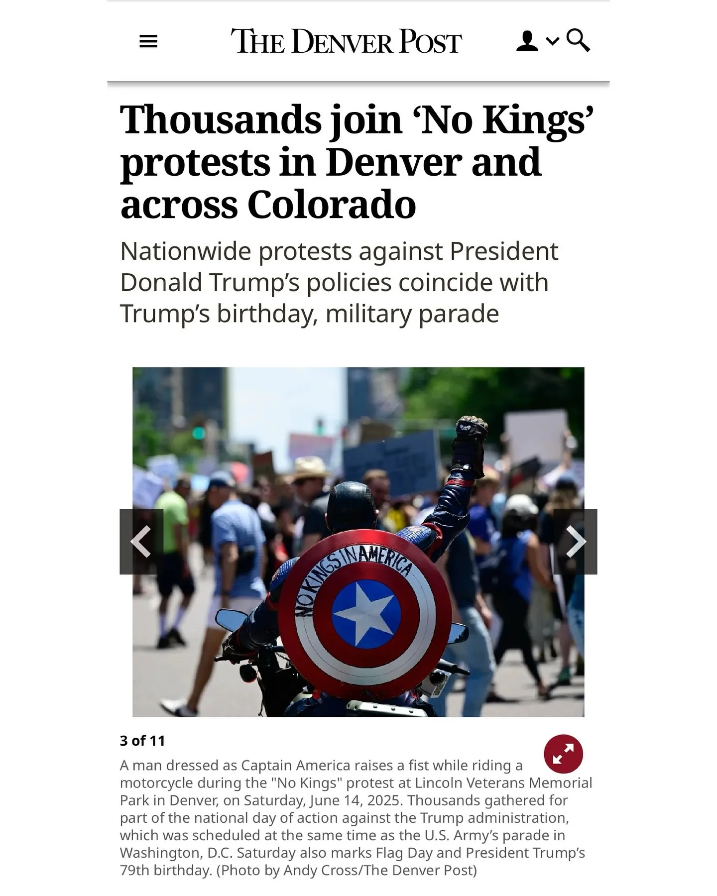 No Kings 🇺🇸 June 15th 2025

Captain America has always stood against fascism, dictatorship, and the abuse of power.  So do I.

I don&rsquo;t show up to protests because I think I have the answers or because I believe I&rsquo;m the most worthy repre