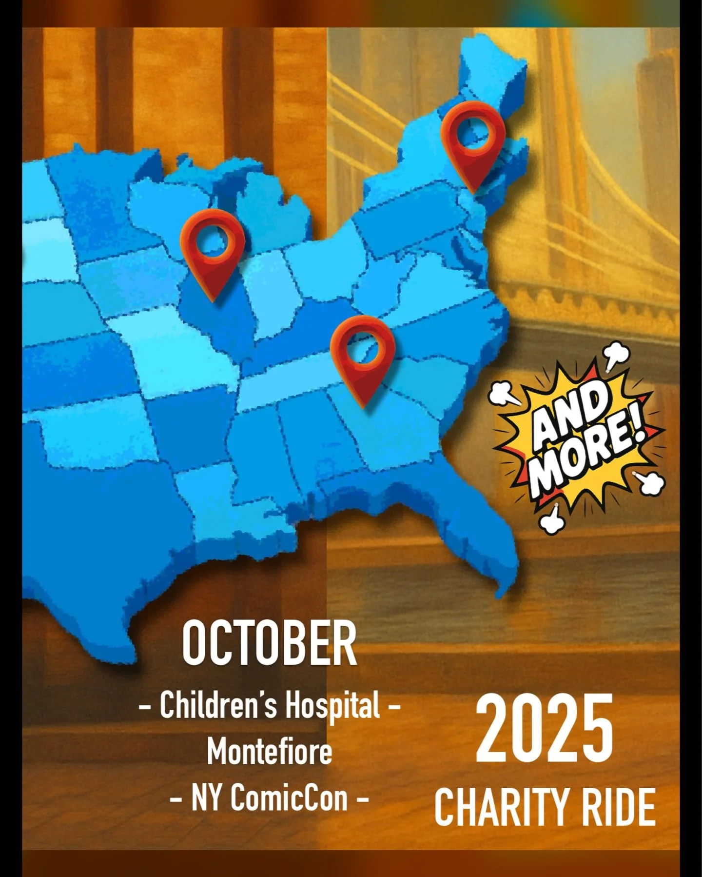 🚨 ANNOUNCING: CAP ACROSS AMERICA 2025 🚨

Hey everyone 🥹👋 Let&rsquo;s do this.

From the Rockies to the Big Apple, coast to coast and back again &mdash; I&rsquo;m hitting the road in 2025 for a cross-country charity ride to bring smiles, hope, and