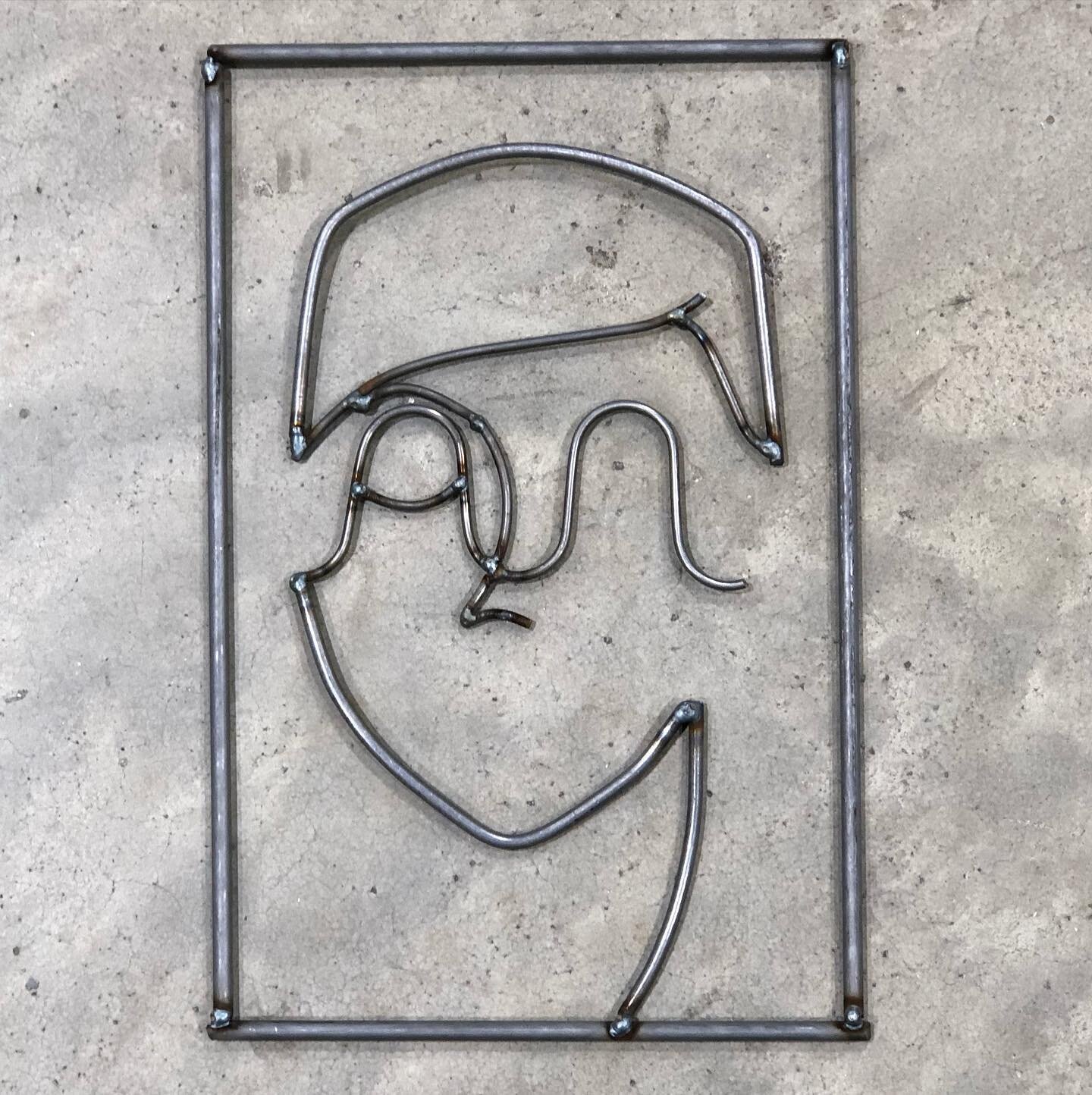 Getting back to it after a long break. #metalworking #wiresculpture #metalart
