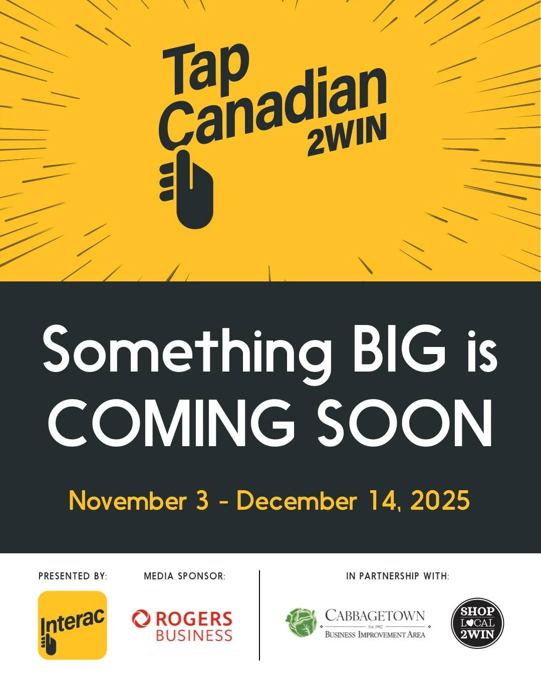 Do you have a favourite store, restaurant, or business in Cabbagetown? 
Get ready for a chance to win a HUGE reward for supporting our local businesses starting on Monday! π€
Keep an eye on @cabbagetownbia  for more updates. 
#shopsmall, #smallbus