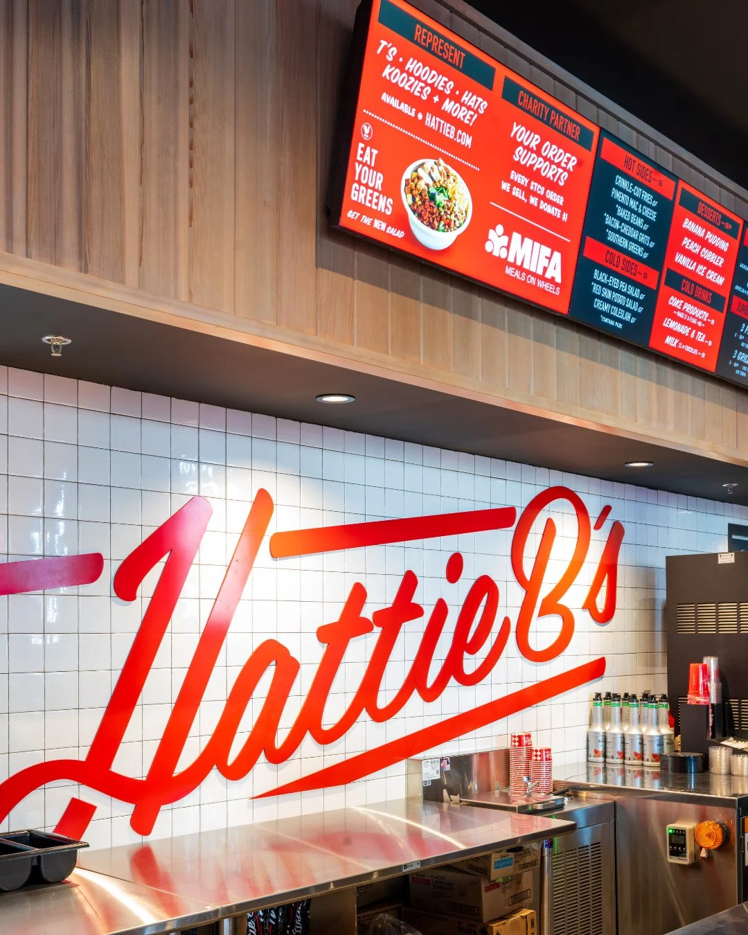 Hot chicken, hotter design in Austin, TX 🔥 ⁠
⁠
Proud to partner with @hattiebs once again&mdash;this time bringing the heat to a second Austin location.⁠
.⁠
Project: @hattiebs Austin - Architecture