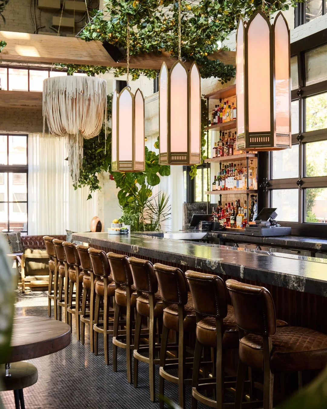 We love seeing a space transform from the early stages of the build to the place people experience today.⁠
⁠
Swipe to see where it started. &rarr;⁠
⁠
Created in collaboration with @lettuceentertainyou.⁠
.⁠
Project: @abarestaurant Architecture &amp; C
