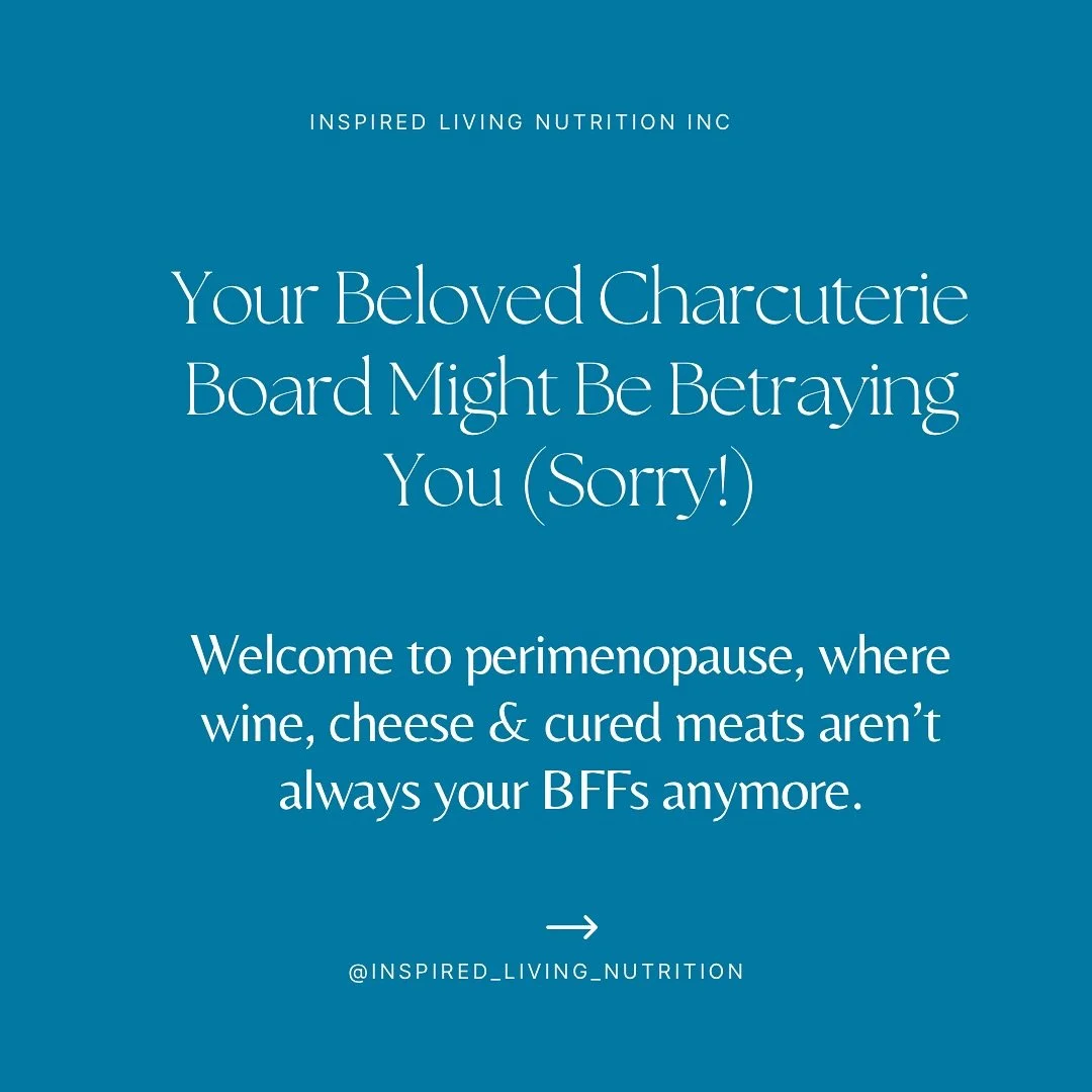 Turns out, your fave charcuterie board might be ghosting your hormones. 👻🧀

Wine, cheese &amp; cured meats = histamine overload when estrogen dips.

Swipe to see what a menopause-friendly board looks like&mdash;and why your body might be asking for