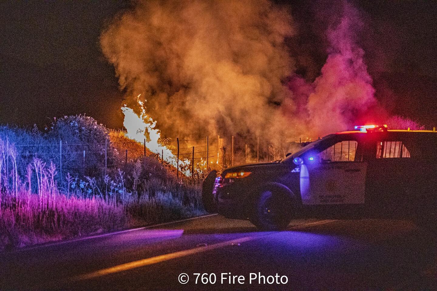 9-6-2020 San Pasqual Road, Escondido CA.
.
.
The Escondido fire department, along with assistance from The San Diego City Fire Department, The Escondido Police Department, and the San Diego police department. Quickly extinguished a vegetation fire in