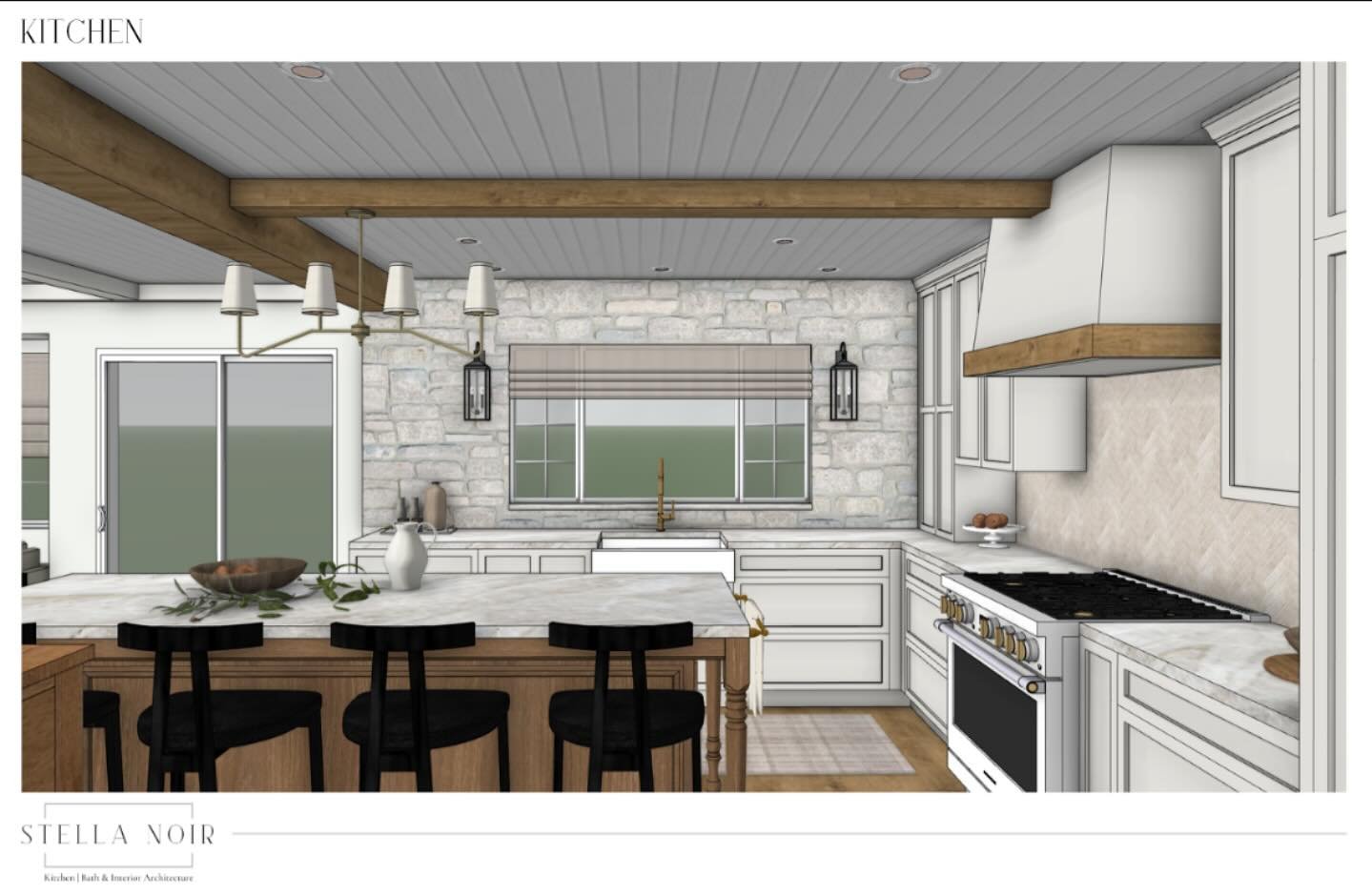 Just presented this new design and I CANNOT wait ! The before and after shots will be amazing&hellip; I can already see it 😍 

Goals: Incorporate antique colonial charm and heritage pieces into an entertaining space for large gatherings of family an