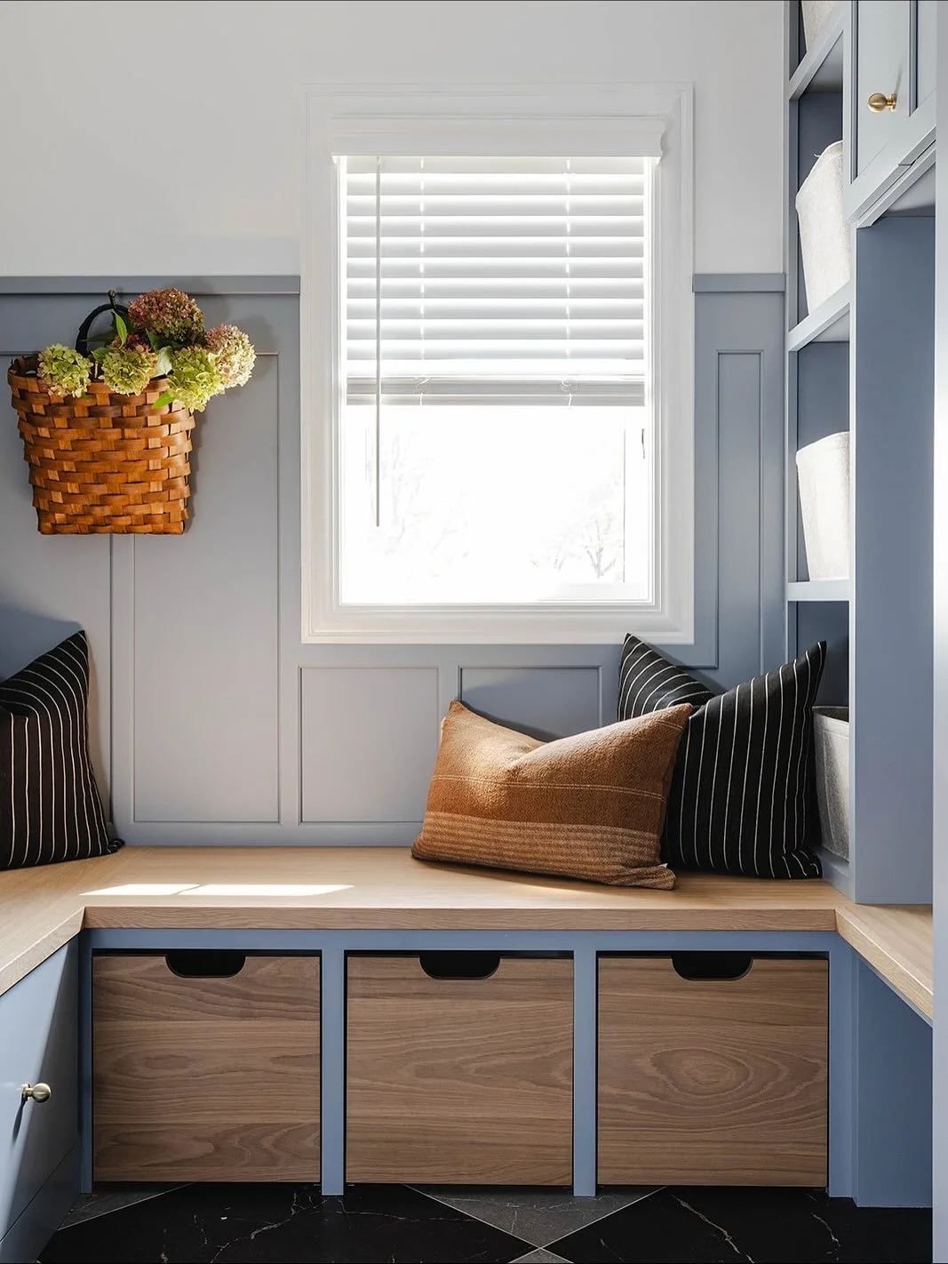 Just another owners entry (aka mudroom) living its best life. A place for everything you need, including the things you don&rsquo;t. 

Designed by us @stellanoirdesign 
📸 by @ramseybakerphotos_interiors
