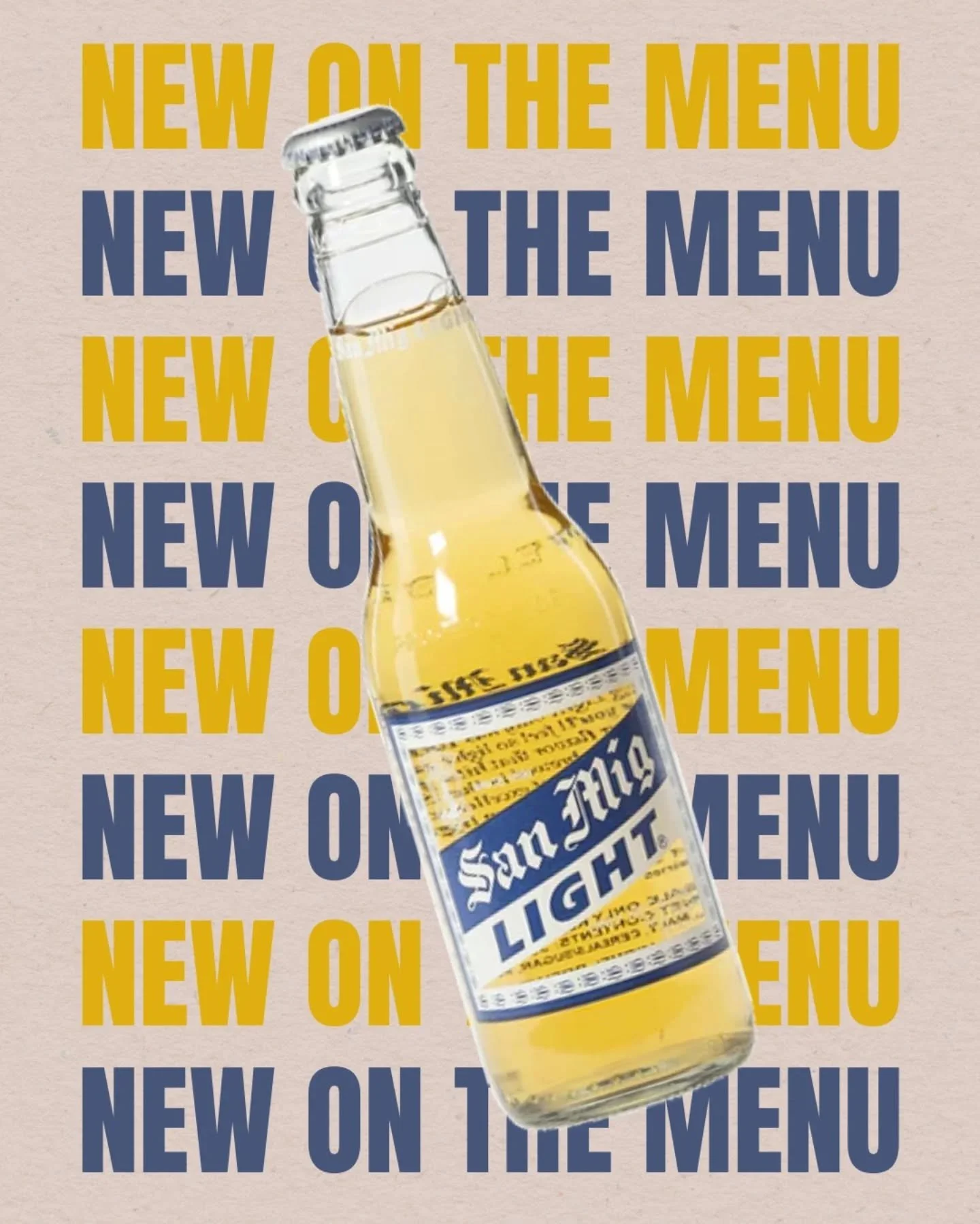 ✨ NEW BEER ALERT ✨

Say hello to San Miguel Light 🍺

Crisp, refreshing, and dangerously easy to keep coming back for&hellip; the kind of beer that turns &ldquo;just one&rdquo; into a whole vibe 😏

🔥 $6.99 per bottle
🔥 $25.99 for a bucket (4 bottl