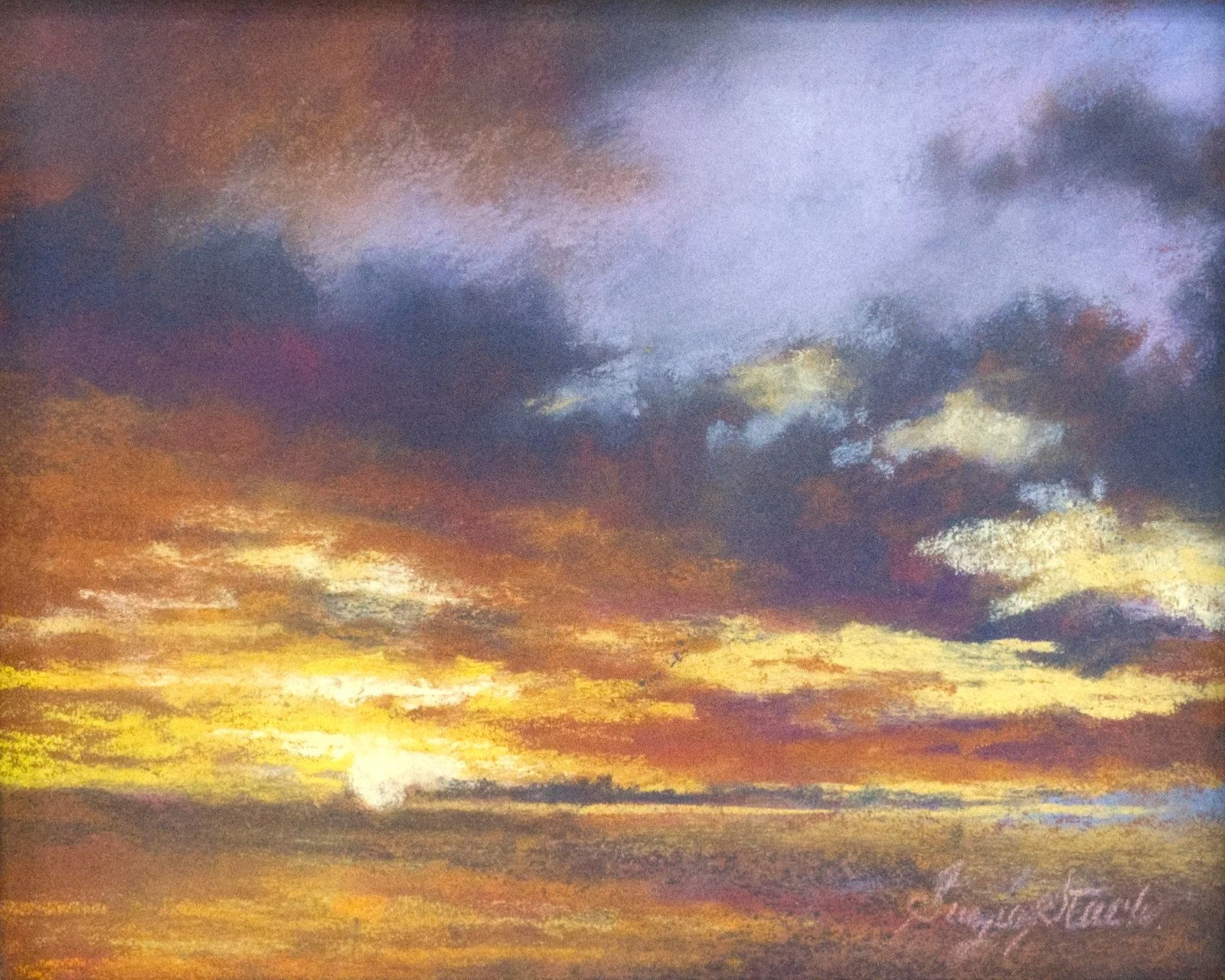 Last Peek, 8 x 10 Pastel