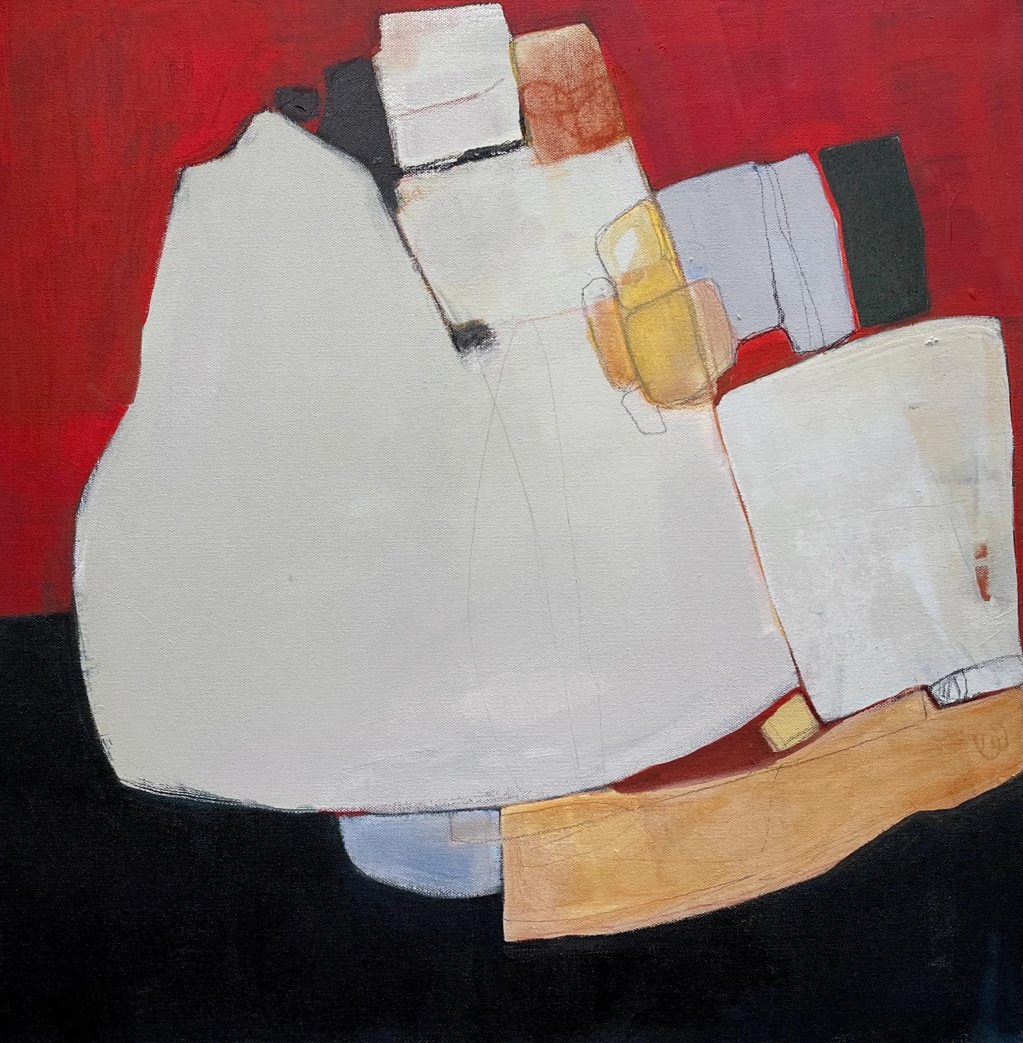 Lonely Hunter, 24 x 24 Acrylic