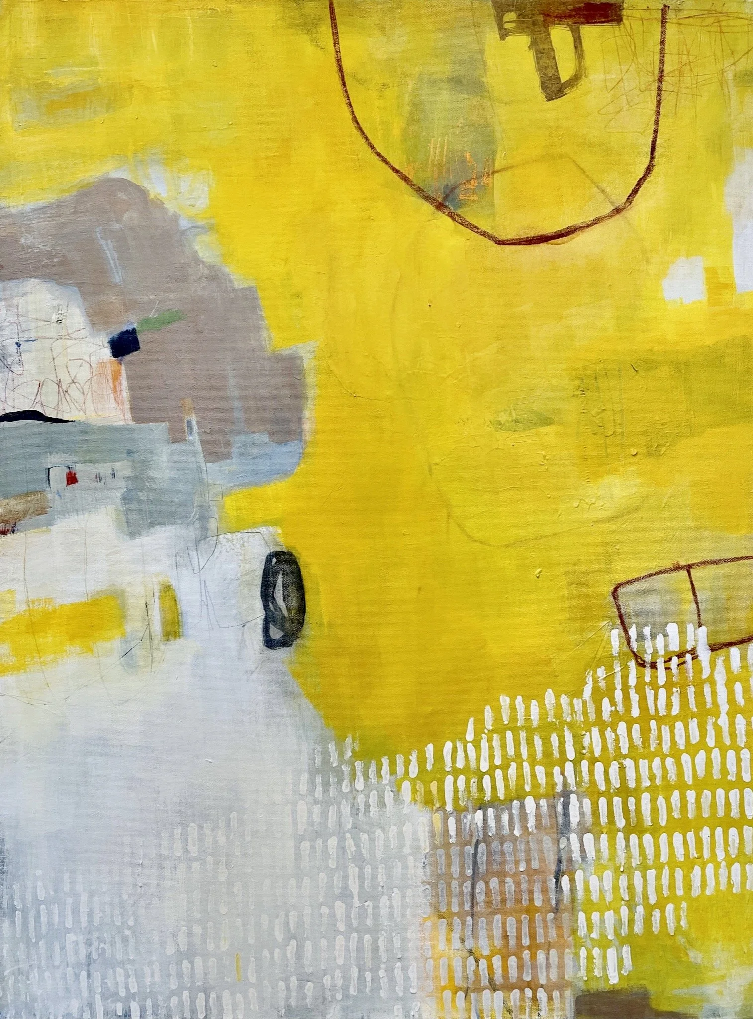 Sun in My Eyes, 40 x 30 Acrylic/ mixed 