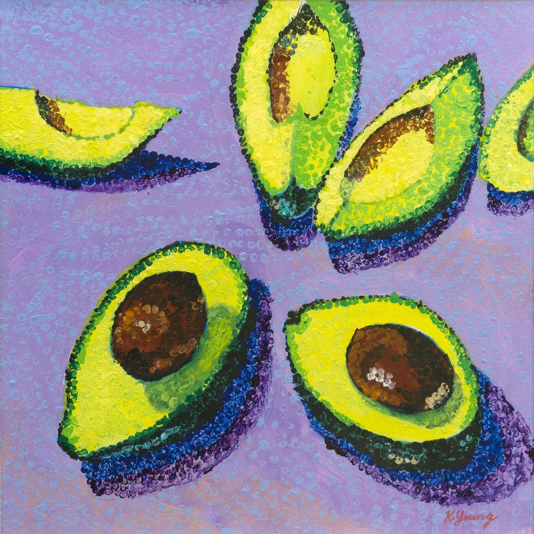 Avocados, 11 x 11 Acrylic