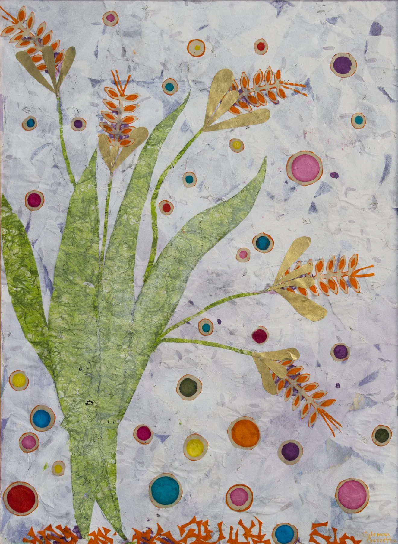 Fronds,  22 x 30 Collage
