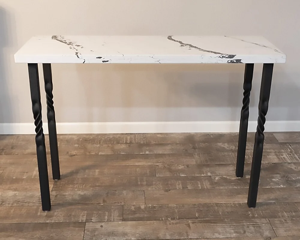 Twisted Leg, 48 L x 16 W x 34 H (inches)