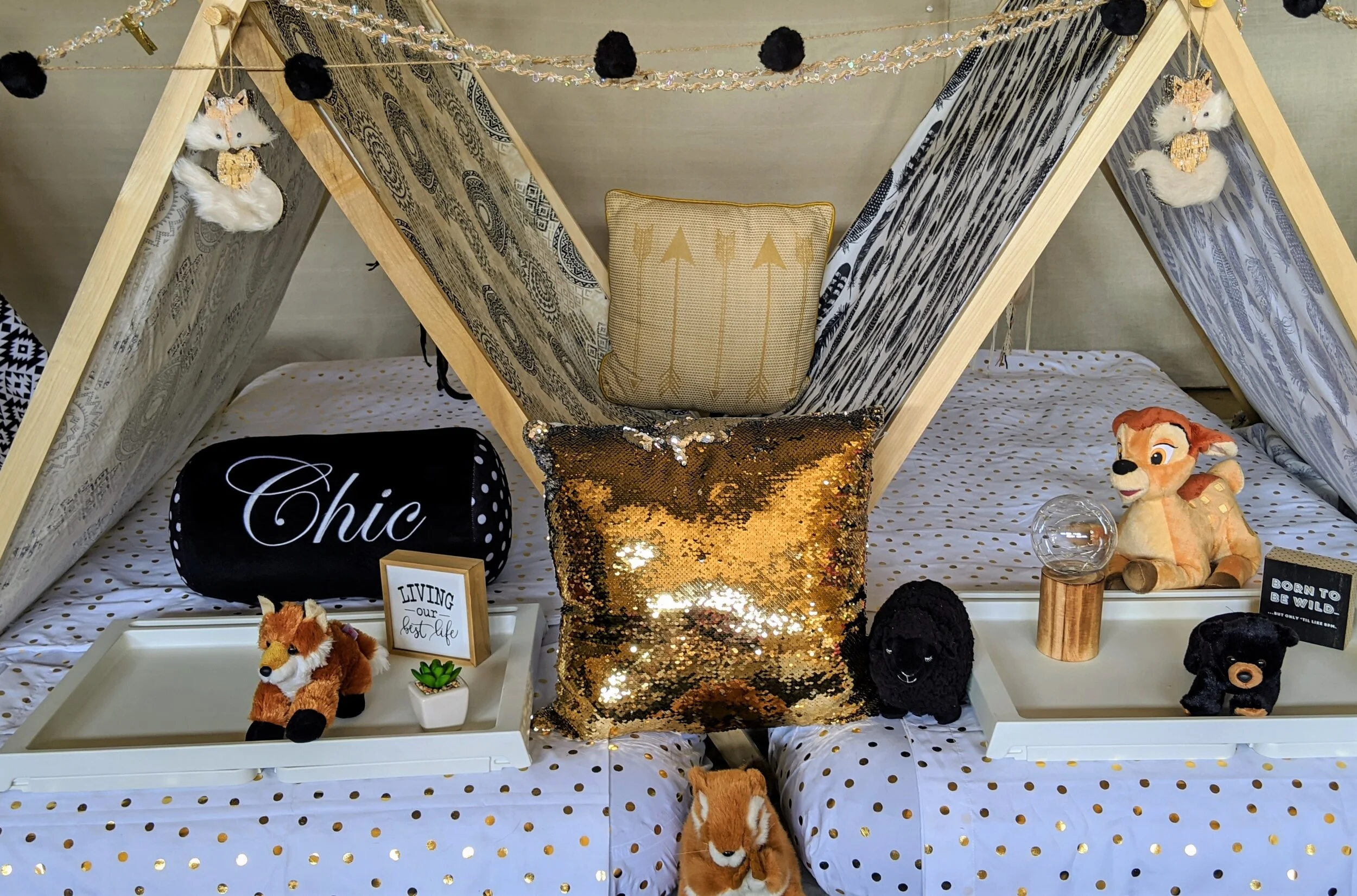 Enchanting Teepees up close of 2 tents and 2 trays.jpg