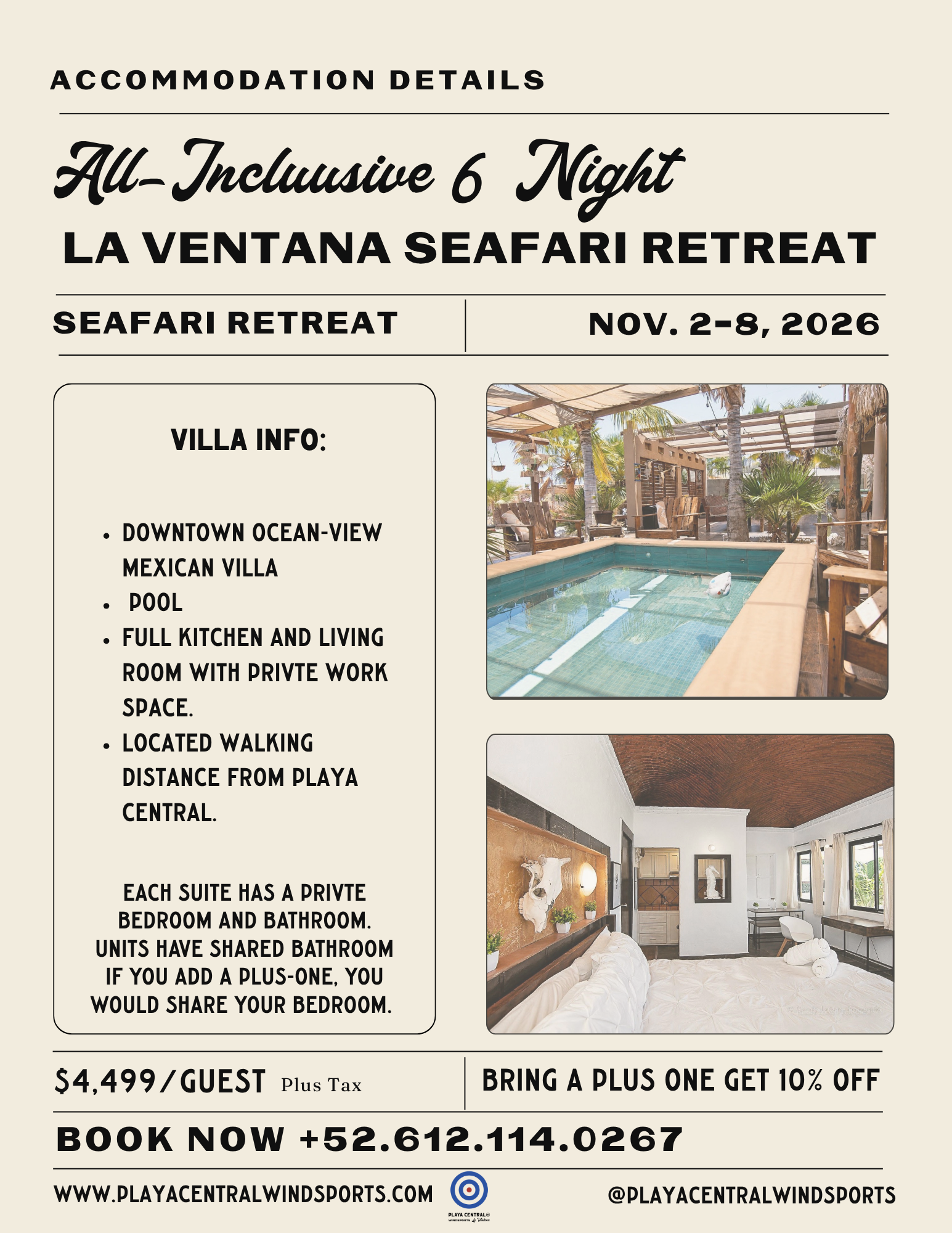 La Ventana Seafari Retreat Accommodation Details Comfort.png