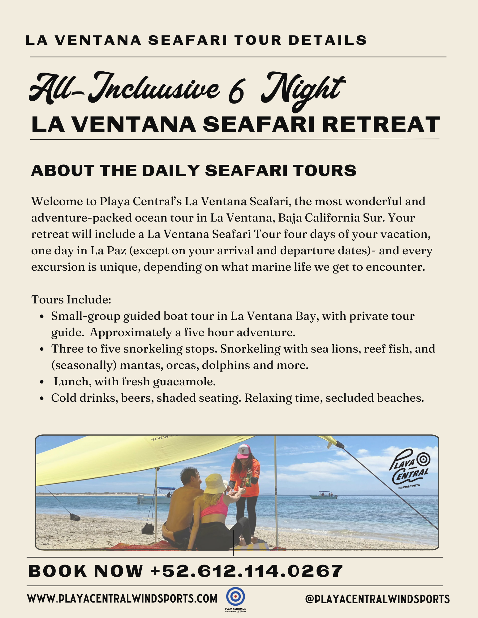 La Ventana Seafari Retreat Tour Details.png