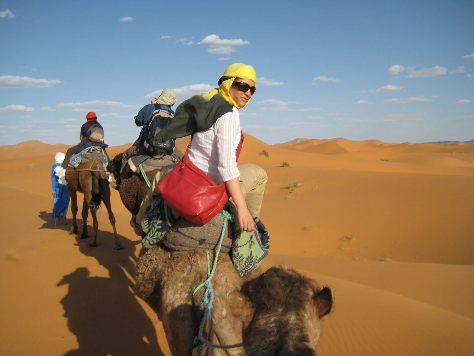 On a camel in Morocco, May 2007