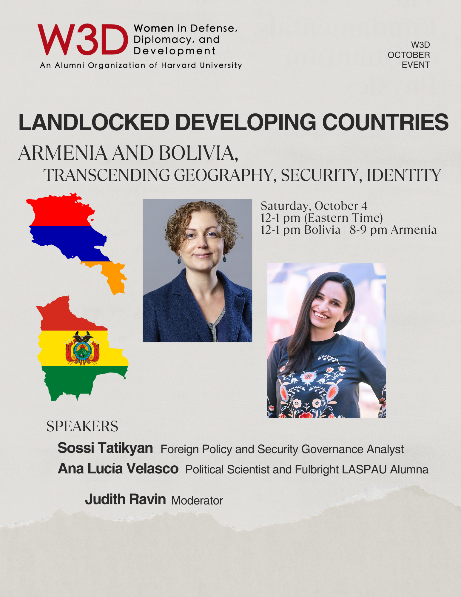 LANDLOCKED DEVELOPING COUNTRIES: Armenia and Bolivia, Transcending Geography, Security, Identity