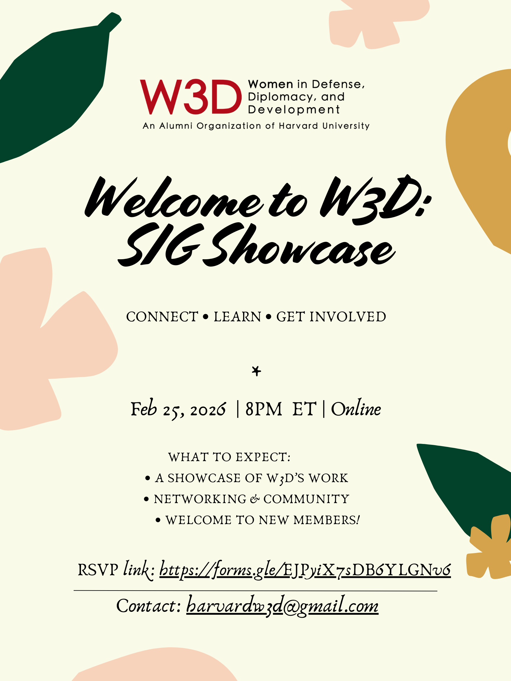 Welcome to W3D: SIG Showcase