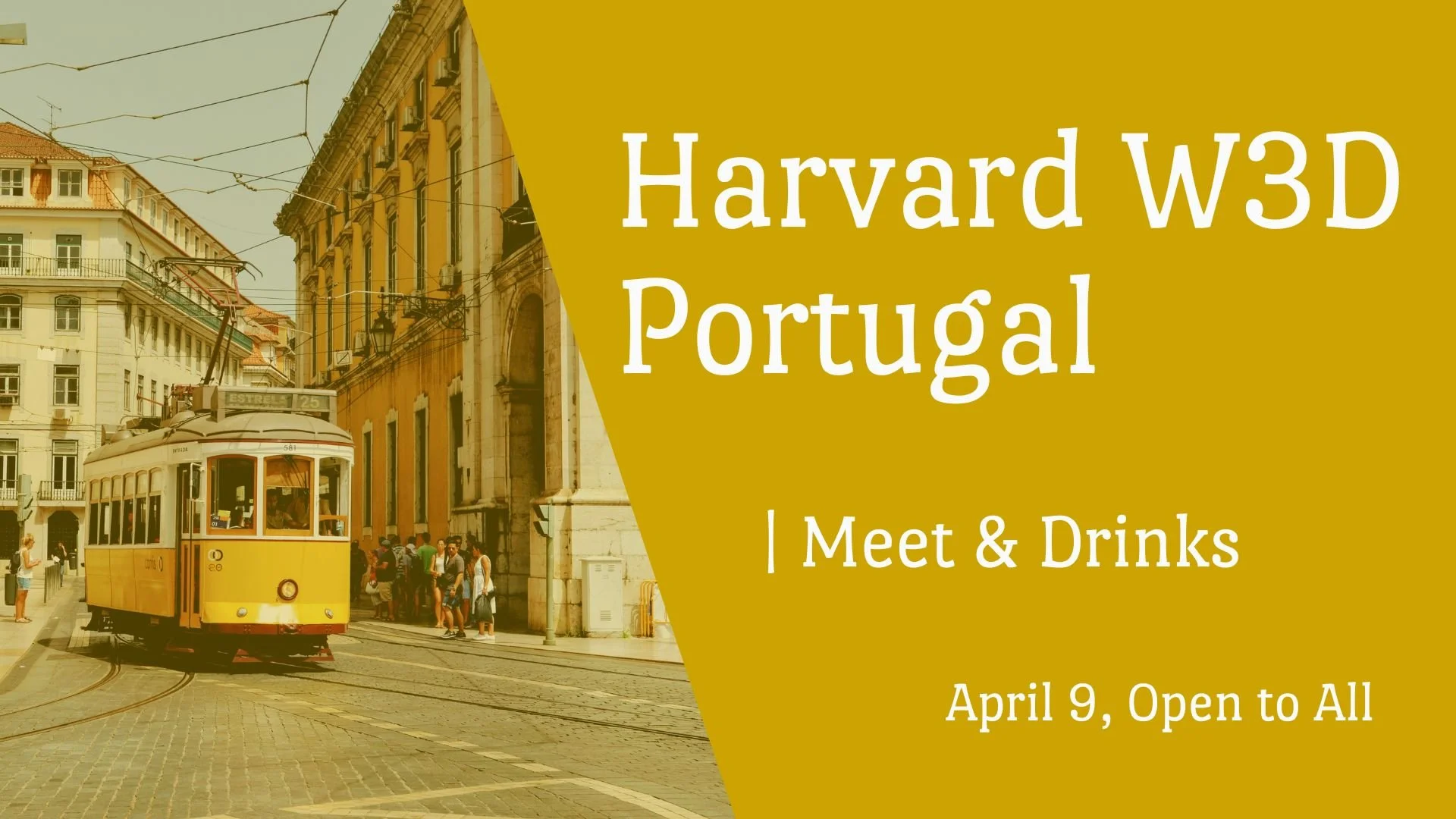 Harvard W3D Portugal | Meet & Drinks