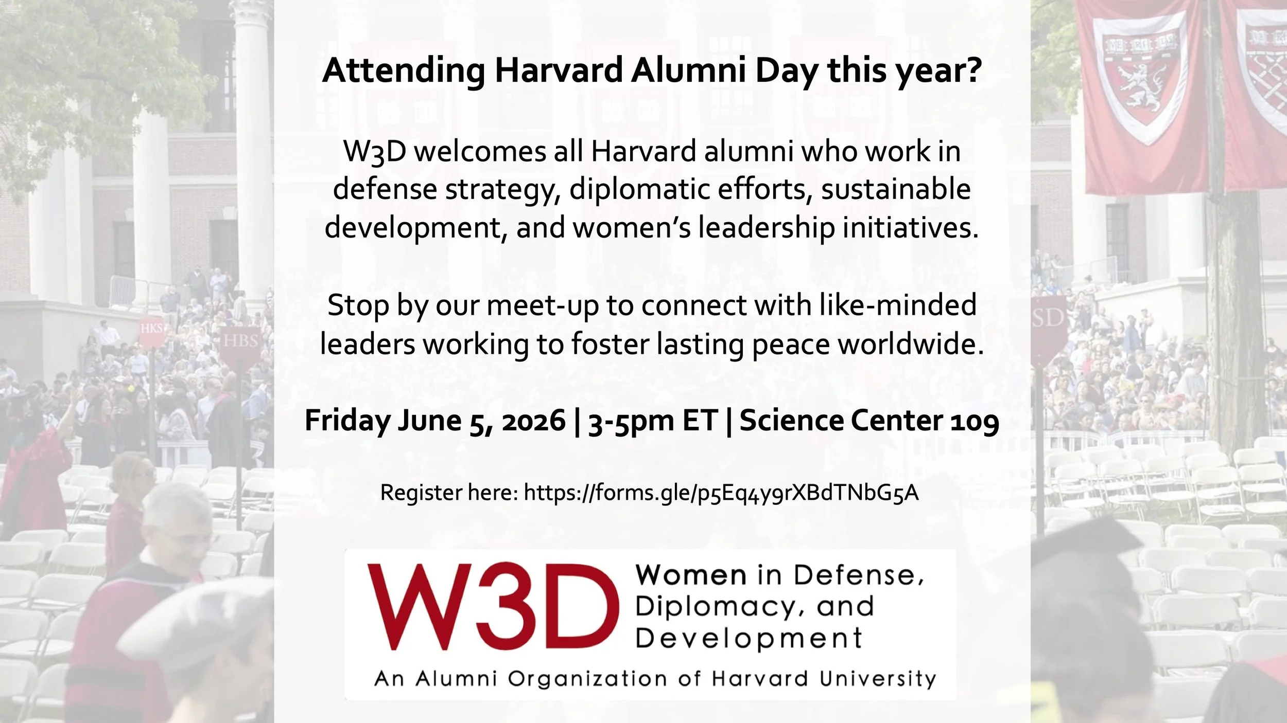 Harvard Alumni Day In-Person Meet-Up