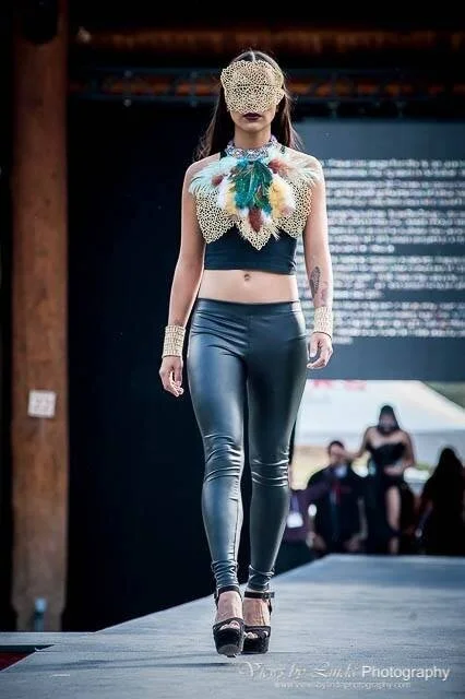 Designer: @HelenOroDesigns - World Fusion of Wearable Art Fashion Show 2017 - Kamloops, BC