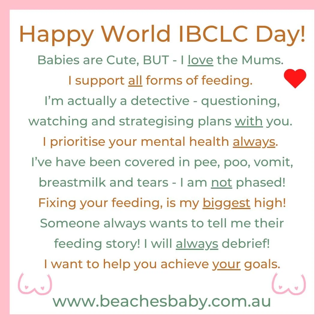Proud to be an IBCLC! Proud to support you at any stage, for any feeding concern and any feeding type. Proud to champion your mental health above all. Proud to help you meet YOUR goals! 
#ibclc #ibclcday #lactationconsultant #breastfeeding #aussiemum