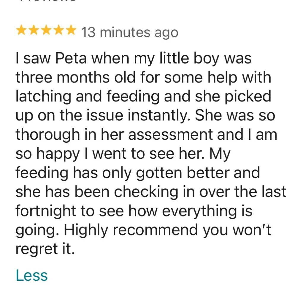 Goodness me - Mums in my care are just gorgeous! I&rsquo;ve been doubting myself a lot lately but these beautiful unexpected reviews really make my heart soar. Knowing I have the skills and ability to help turn things around for you is honestly my jo