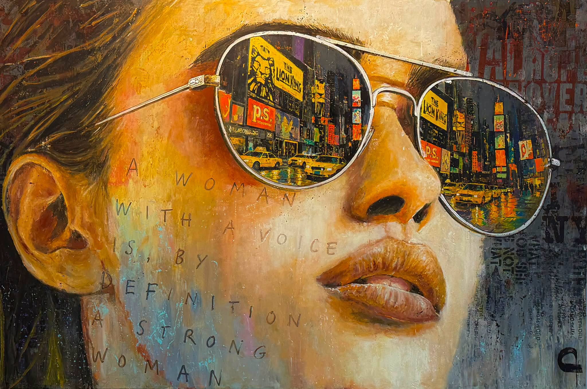 TIME SQUARE (NY) - Vision.04 |72"x48" | 2026   SOLD 