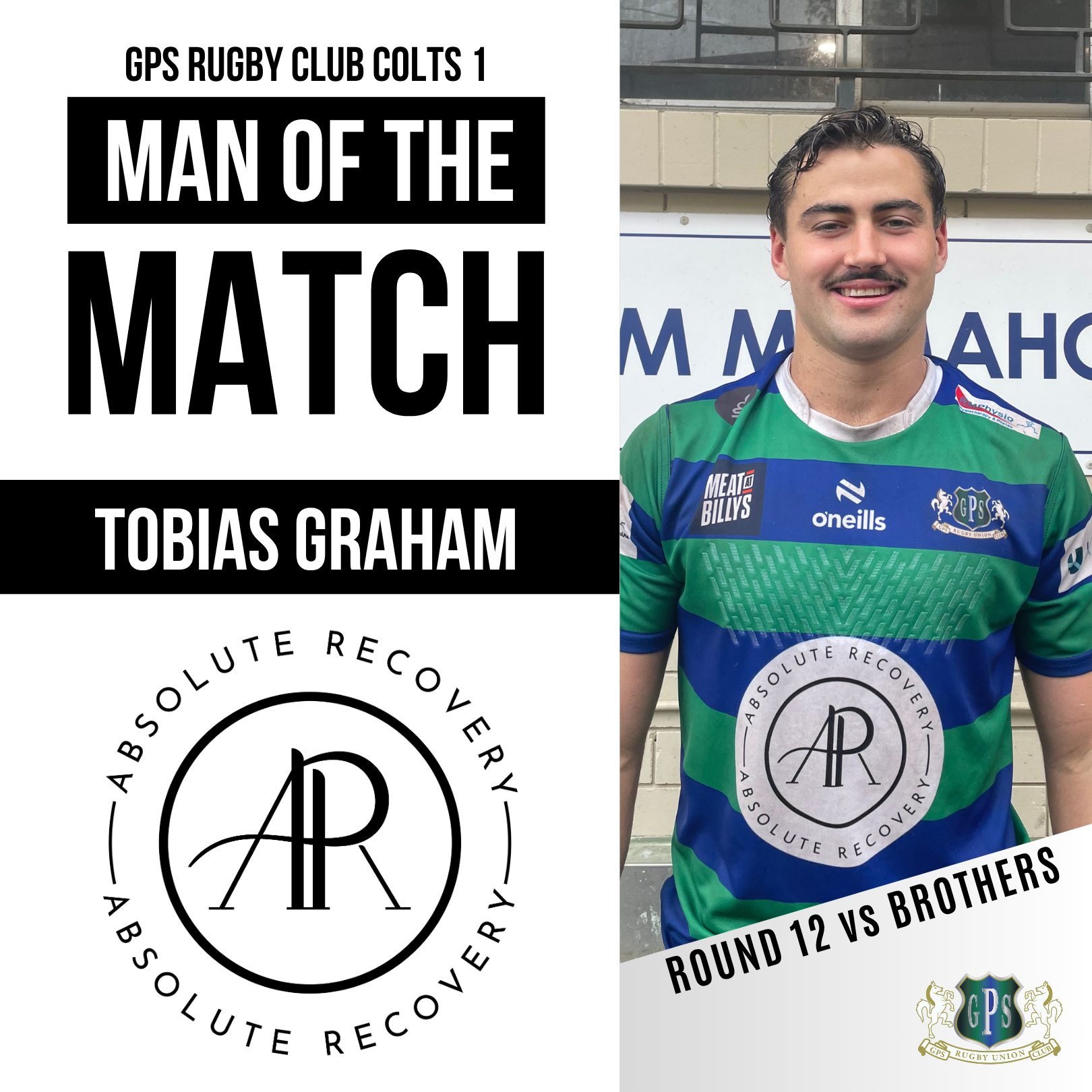 Your First Grade Caxton Hotel &amp; Colts 1 Round 11 Men of the Match 🏆
Congratulations to Tobias Graham, who takes out the Colts 1 Man of the Match, and to Matt Gicquel, who claims First Grade MOTM honours for the second week in a row. Both deliver