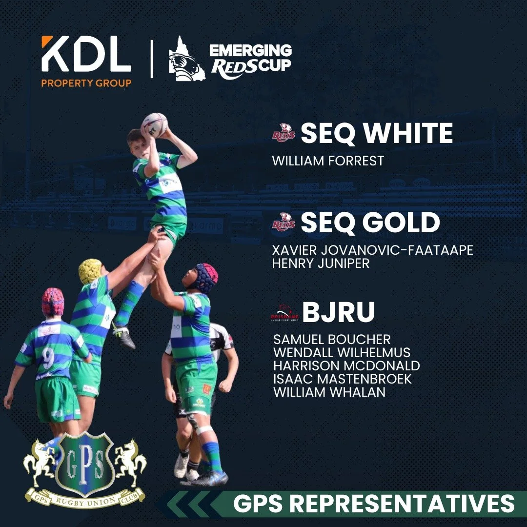 Congratulations to our GPS boys selected for the upcoming Emerging Reds Cup.

Games commence at Ballymore Stadium on September 22nd

Give 'em Heaps