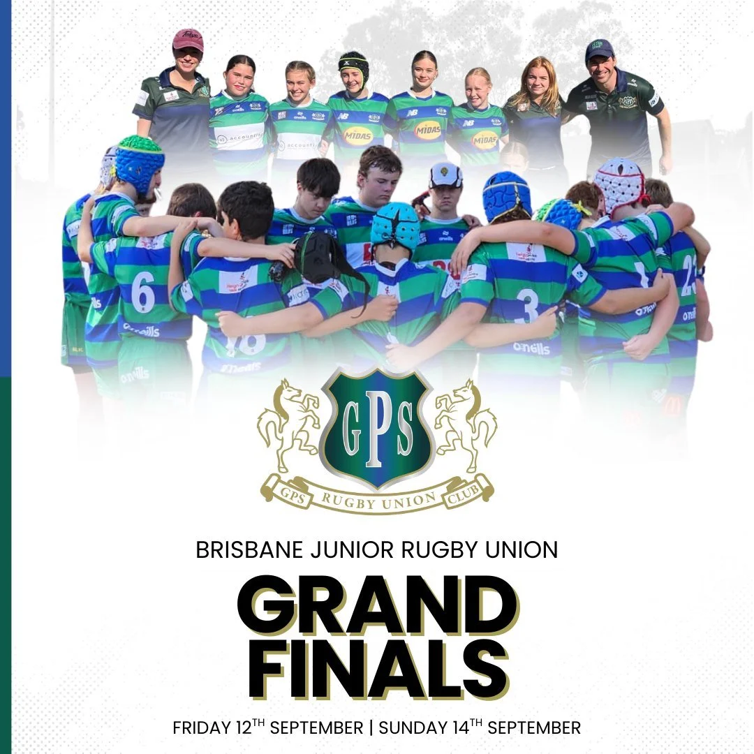 An action packed weekend of Rugby coming up for our Junior cohort! 6 teams in Grand Finals at Pine Rivers, with two of our Girl's 7s sides also competing for silverware on Friday night at Norths.

Be sure to get out to Pine Rivers to get behind your 