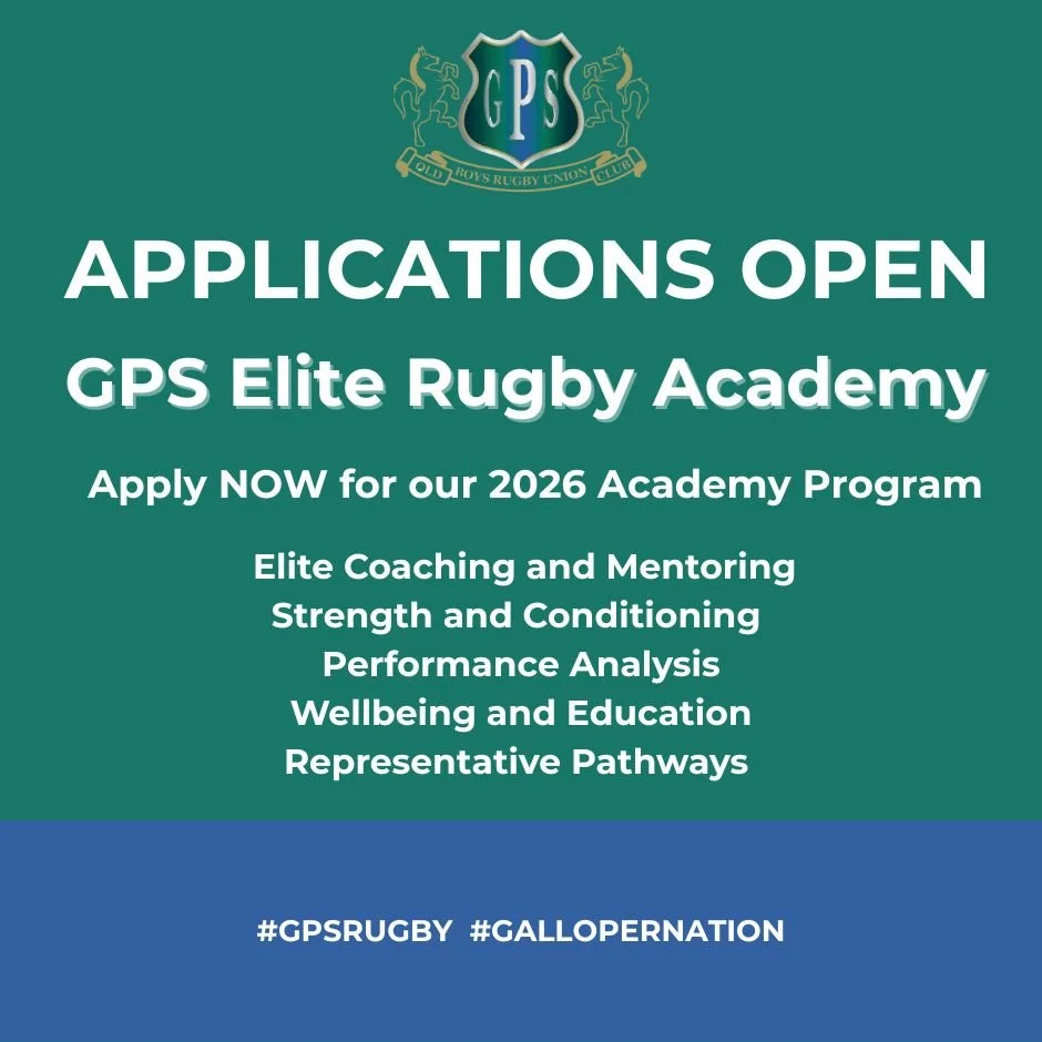 Applications are NOW OPEN for our GPS Elite Rugby Academy Program!! Aspiring athletes 17 to 21 years old looking for professional preparation, coaching and mentoring, career opportunities, and pathways to Premier grades, rep footy and beyond are enco