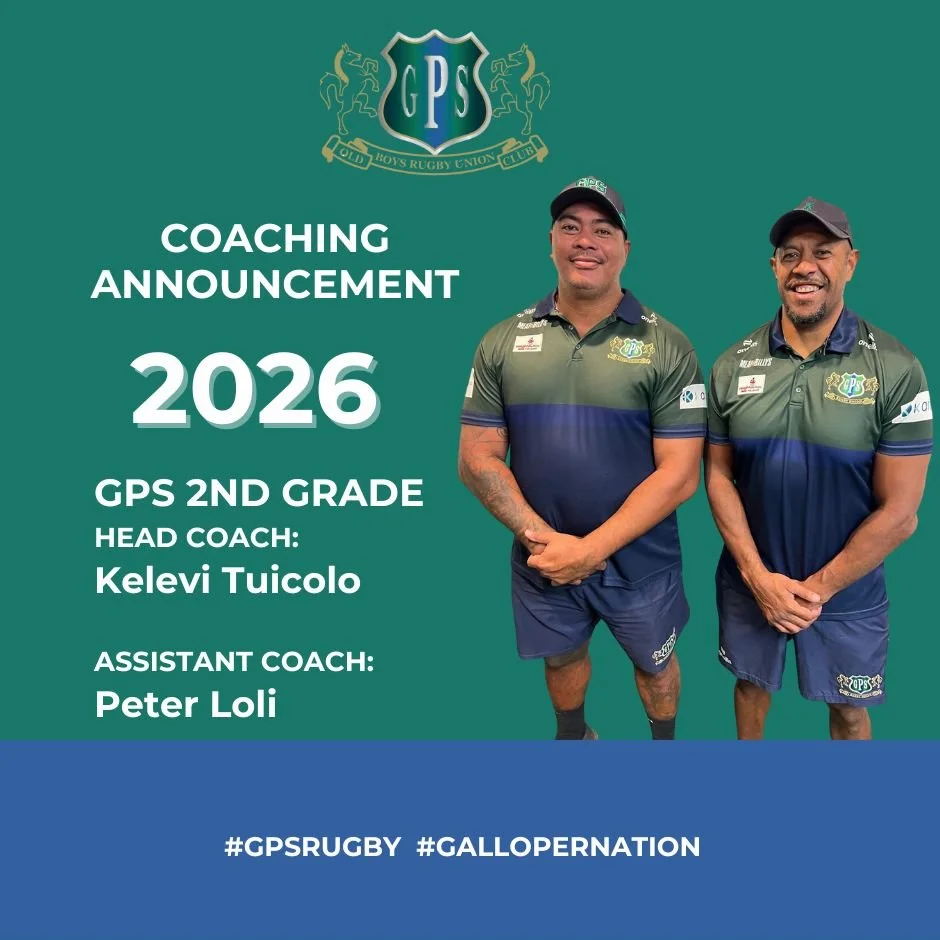 Congratulations to Kelevi Tuicolo and Peter Loli who've been appointed our Second Grade coaches for 2026. Both men have long histories with the Gallopers and we are honoured to have them taking the reins for next season.  Give em heaps fellas!! #gall