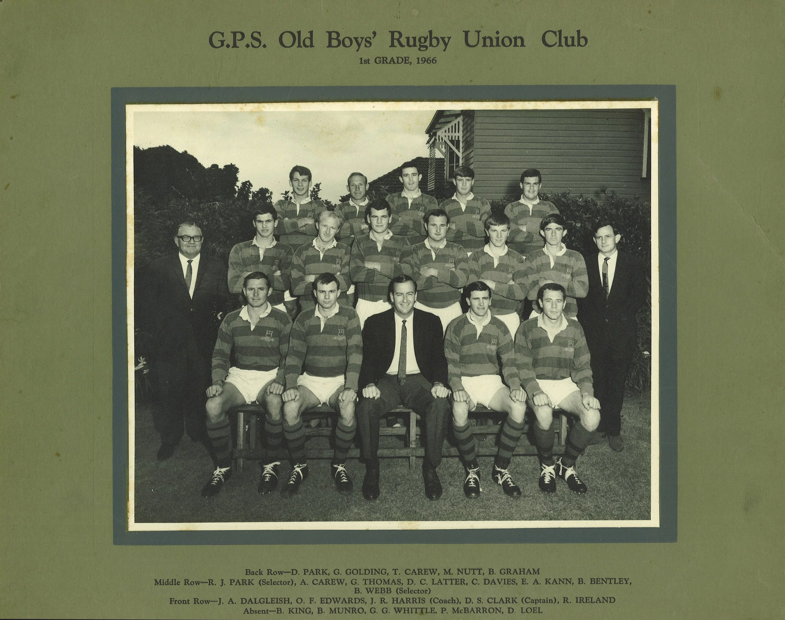 Club History — GPS Rugby Club