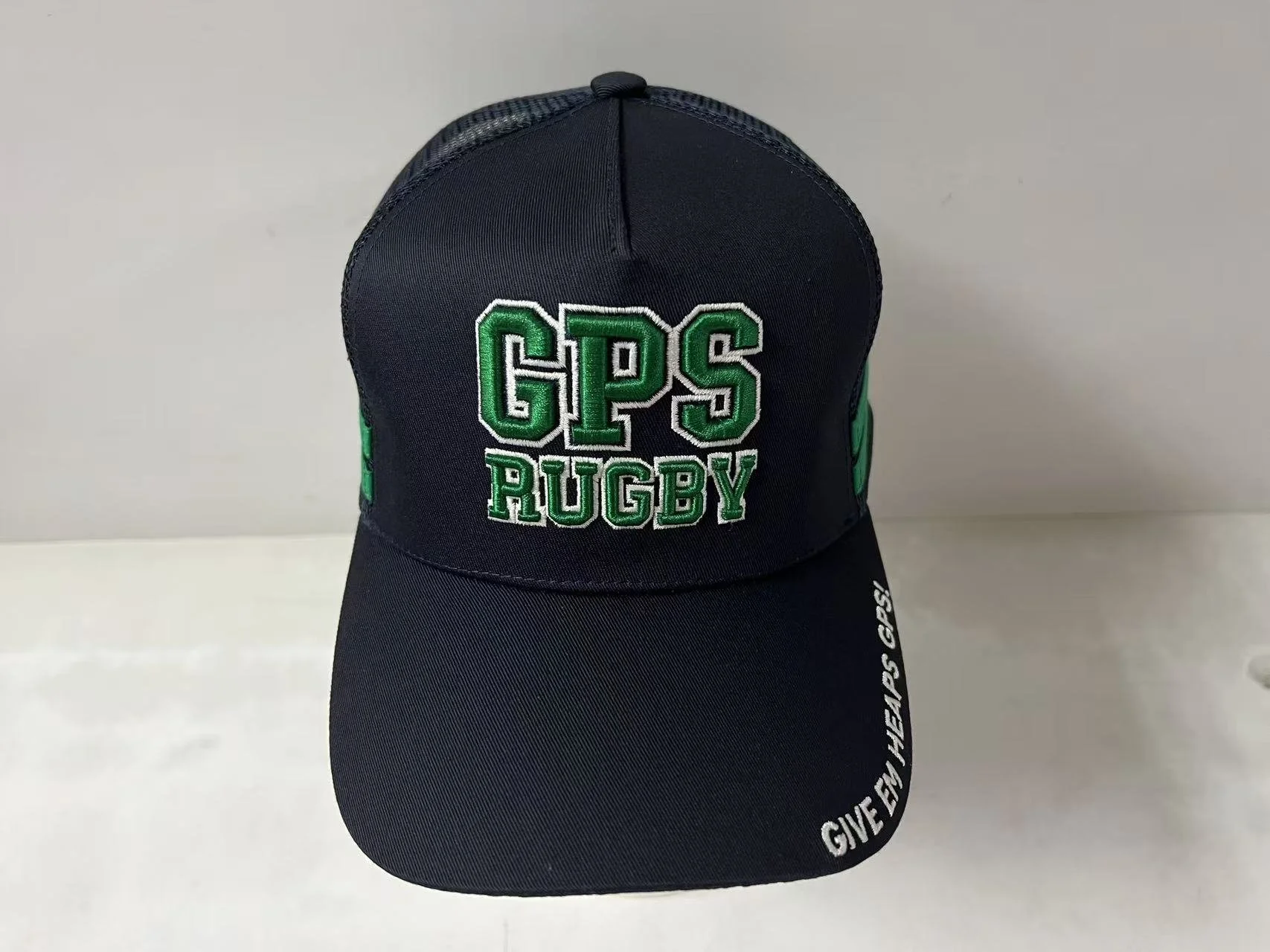 Tucker Cap Navy & Green GPS Rugby.jpg
