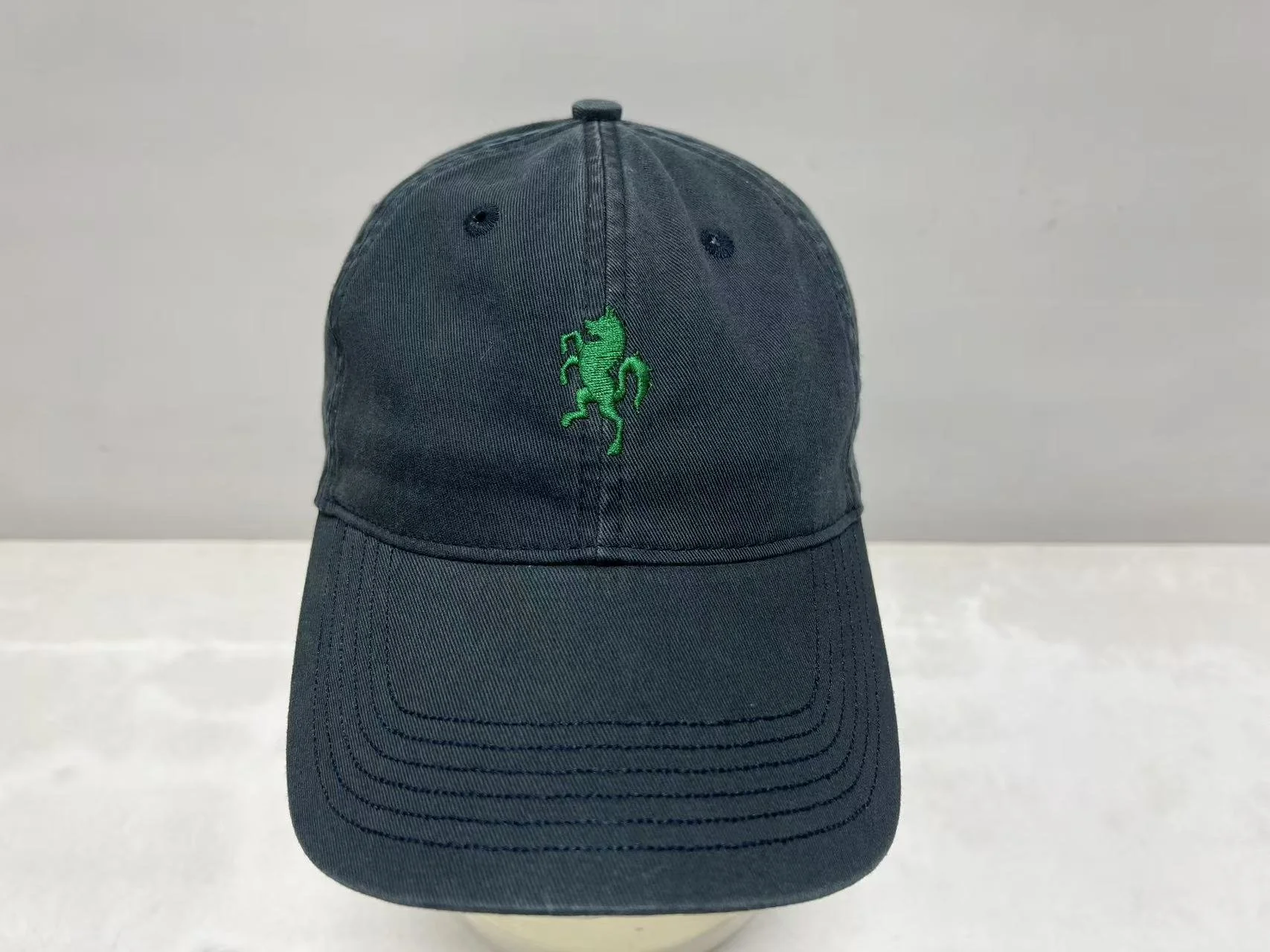 Washed Green Horse Emblem Cap.jpg