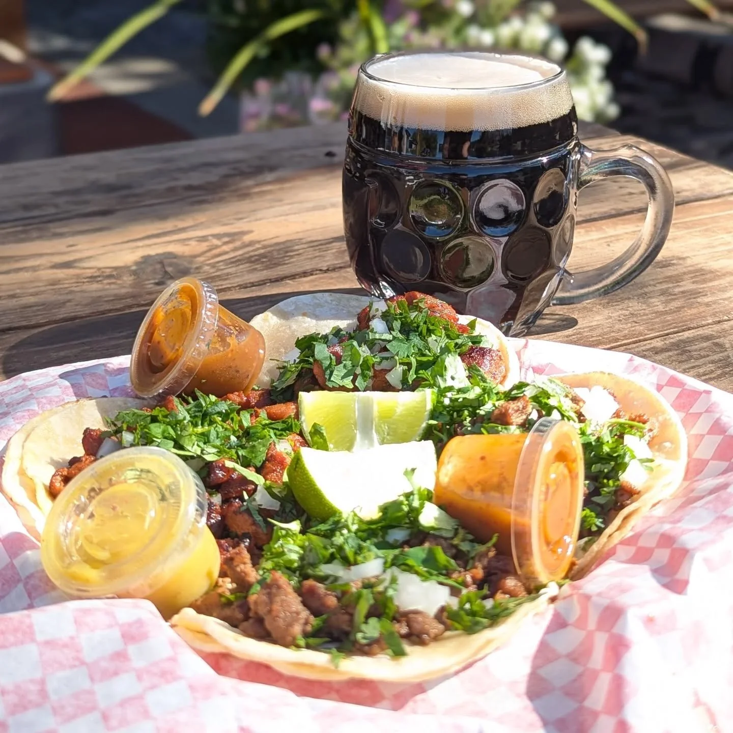 Taco Tuesday is our happy place. What about you? Every Tuesday it is $5 beers and $2 tacos from @tacosymariscoselcebollo. We recommend Glass Volcano Schwarzbier with al pastor, but feel free to chart your own path.