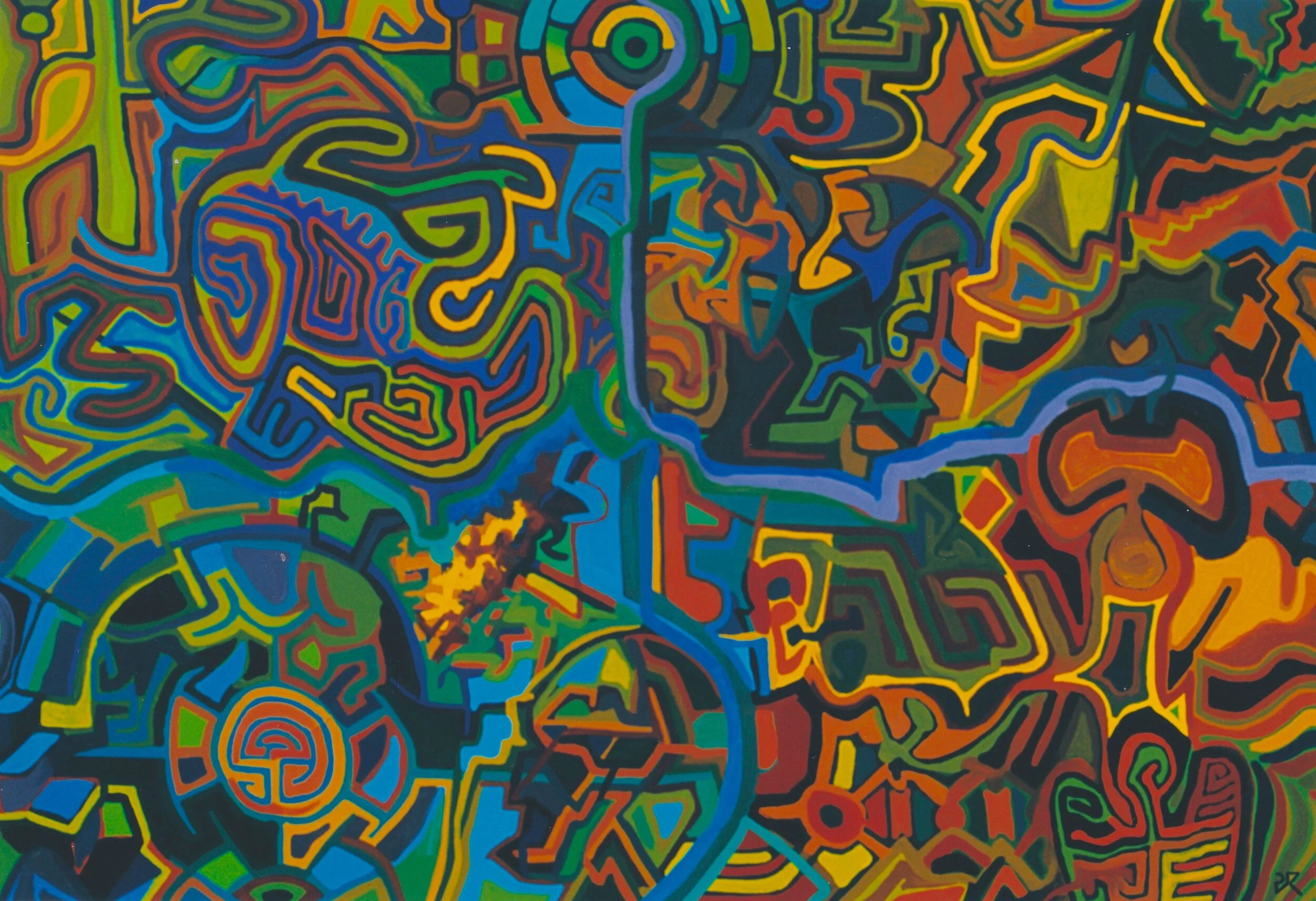 Summer After Mexico 42" x 60" Oil on Canvas 2001