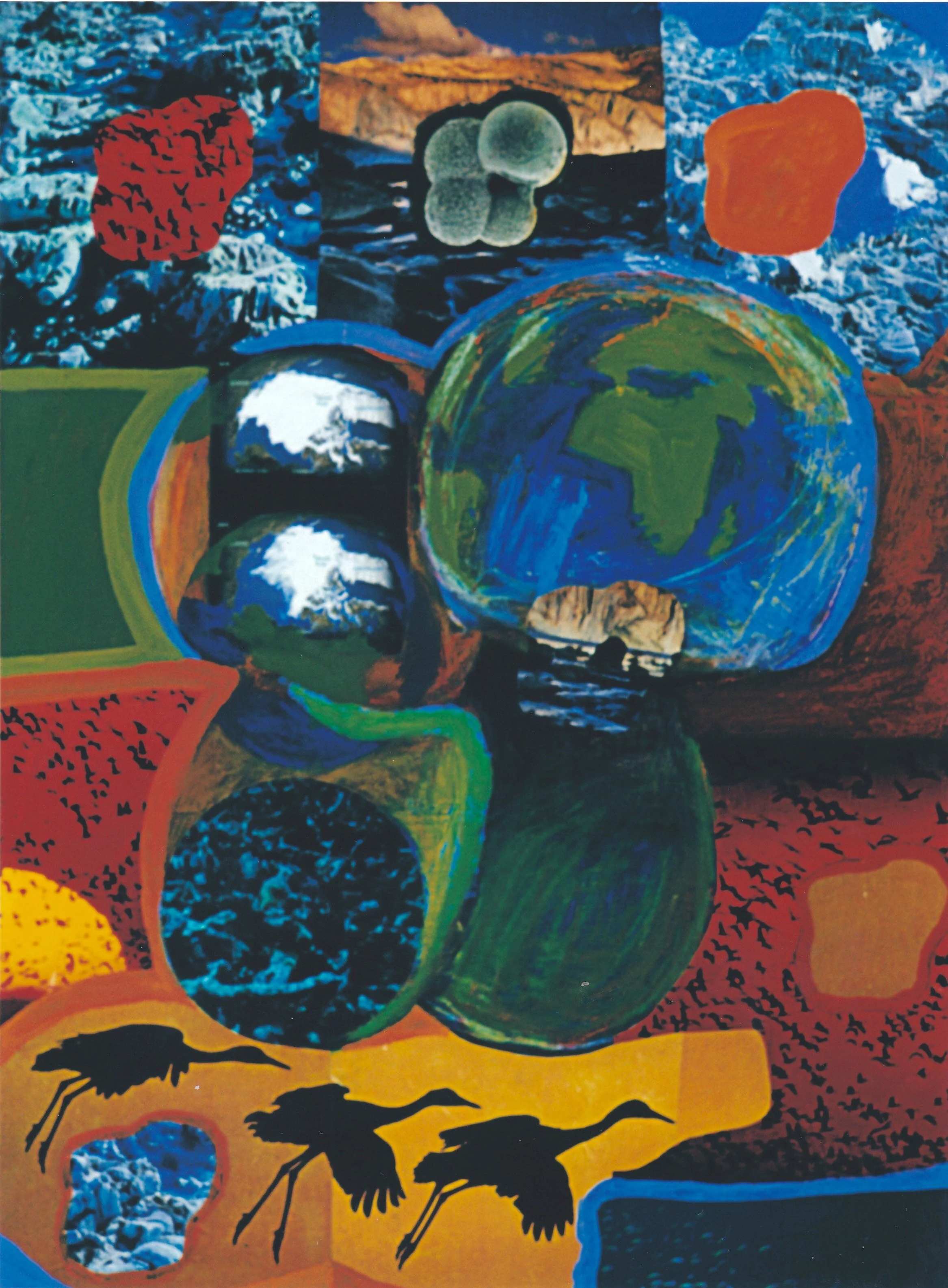 Untitled 18" x 24" Acrylic and Mixed Media on Canvas 2004