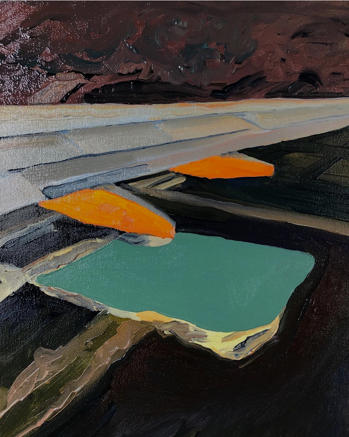 MIA-JFK - 12" x 16" Oil on Canvas 2020