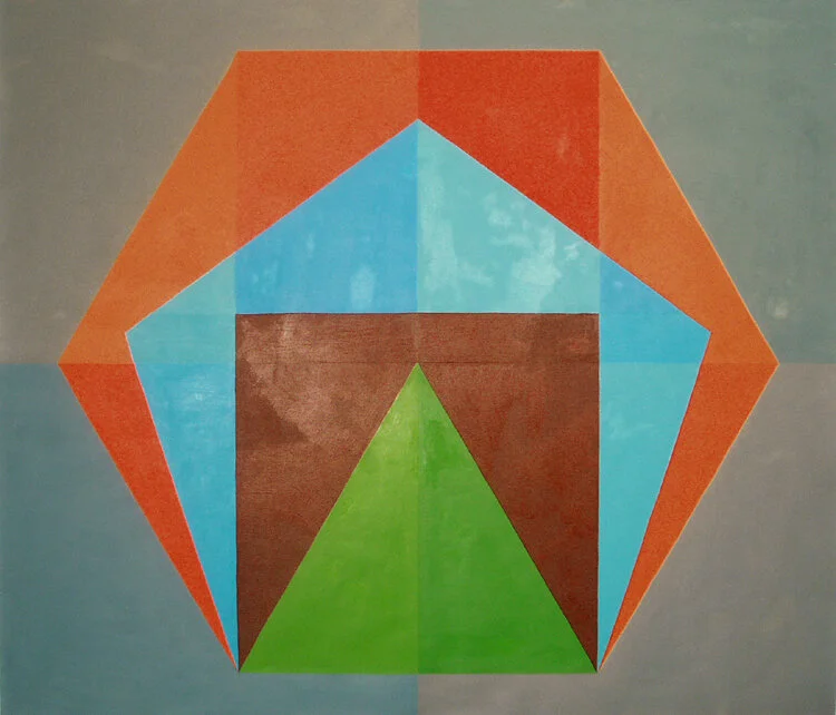Untitled - Geometric Abstraction 3 - 60" x 72" Oil on Canvas 2007