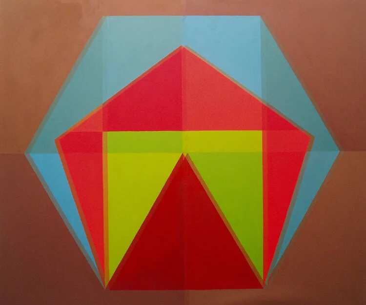 Untitled - Geometric Abstraction 4 - 60" x 72" Oil on Canvas 2007