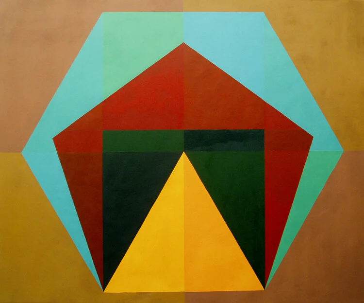 Untitled - Geometric Abstraction 1 - 60" x 72" Oil on Canvas 2006